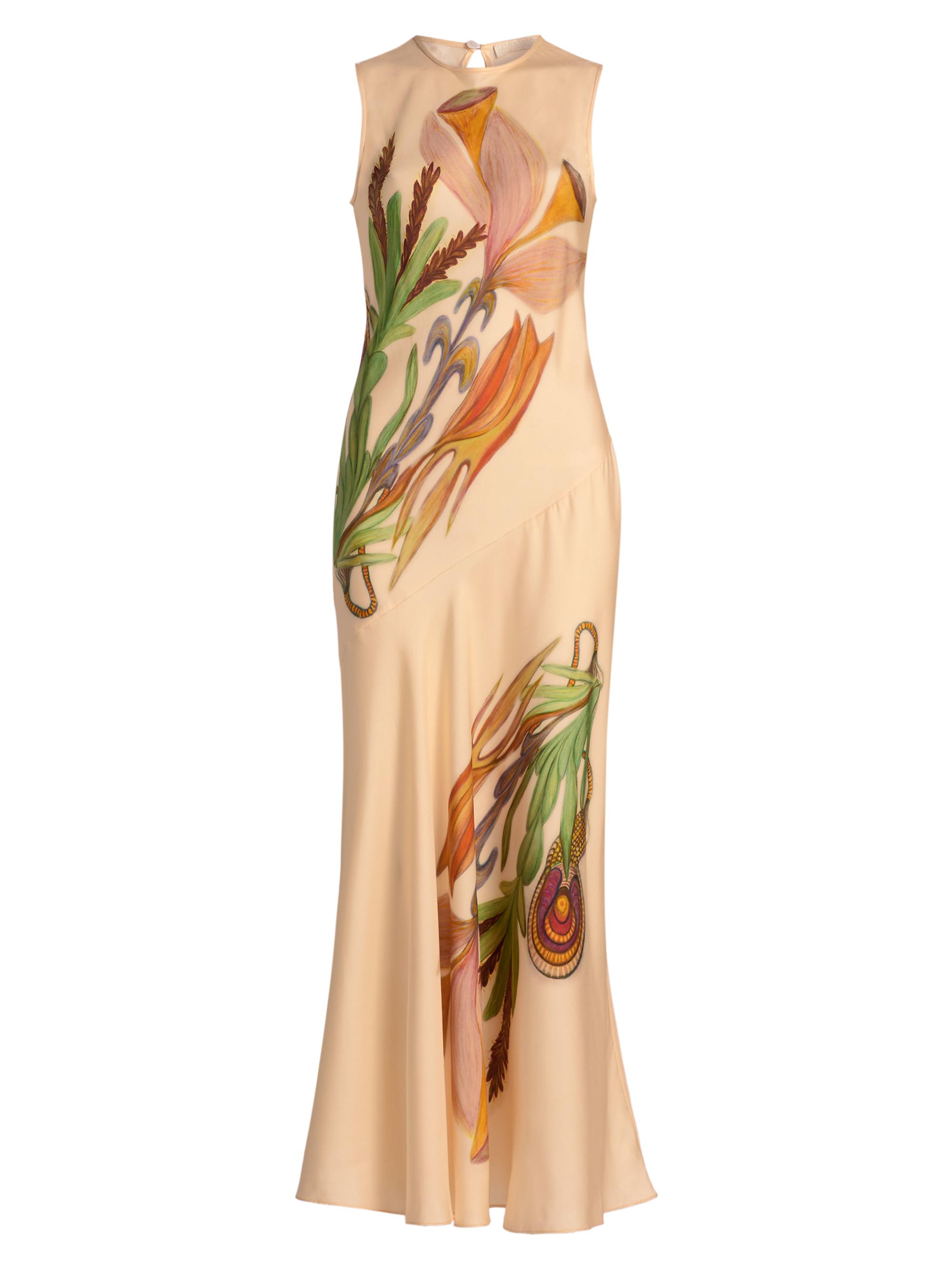 Ulla Johnson Women's Anna Zemankova Gaea Floral Silk Maxi Dress - Inner Nature