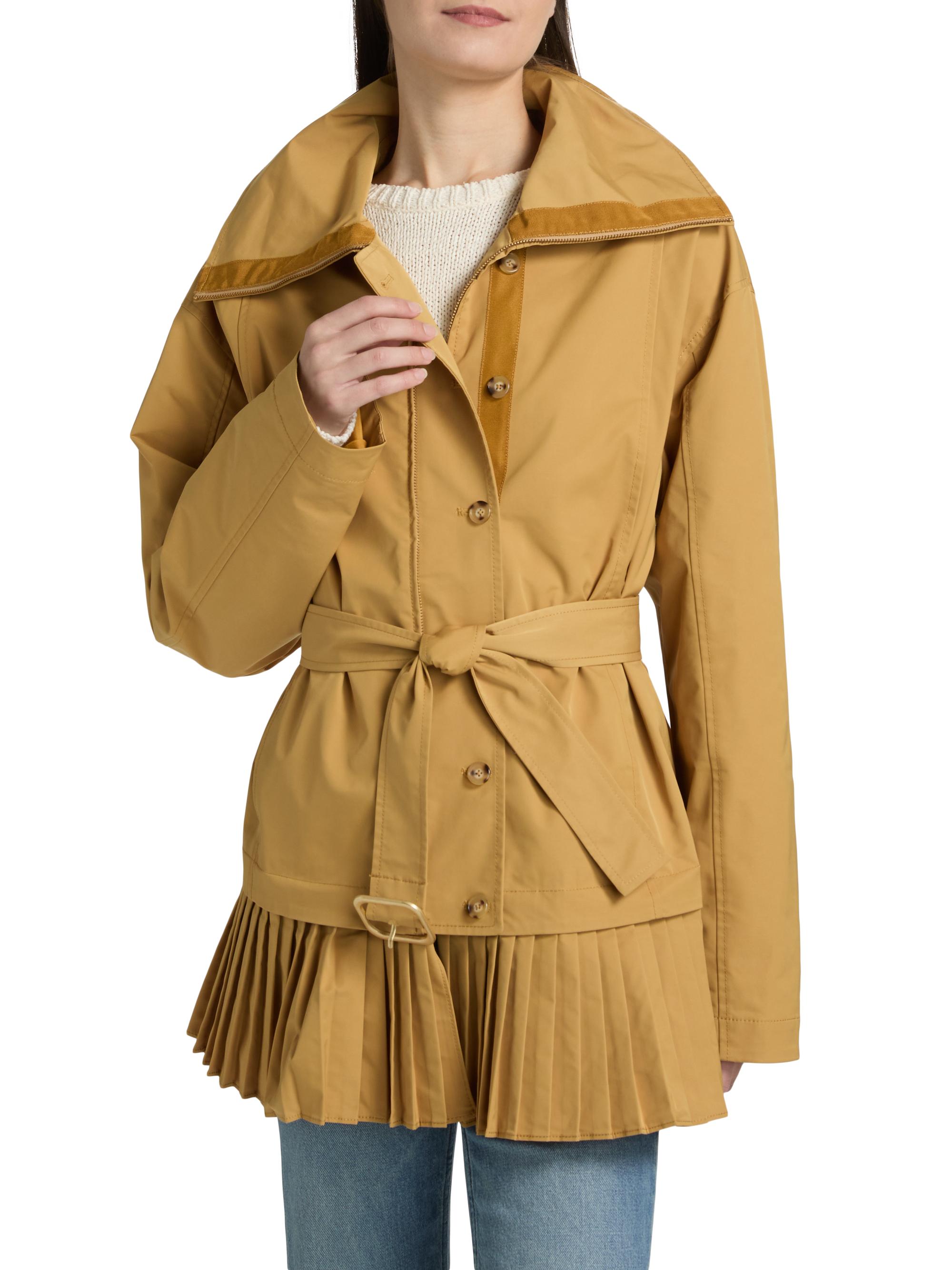 Ulla Johnson Lison Pleated Belted Jacket | Saks Fifth Avenue