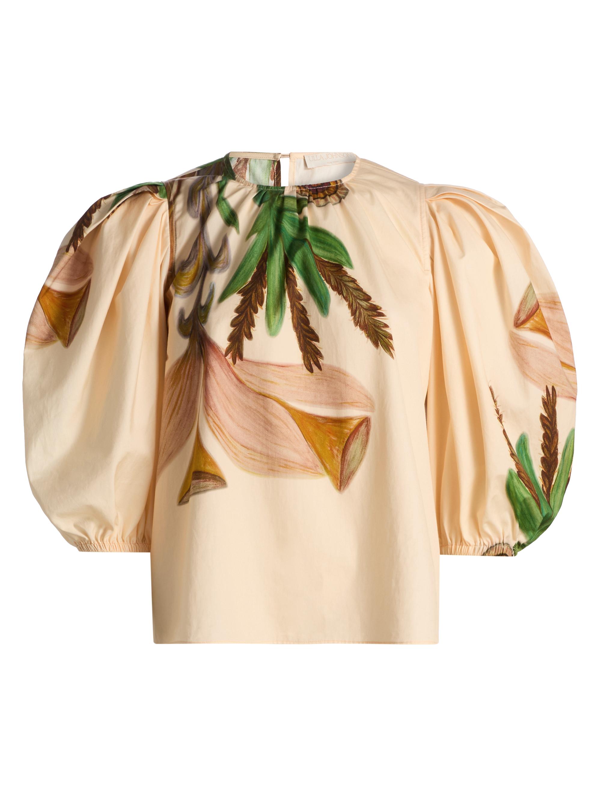 Ulla Johnson Women's Anna Zemankova Ravena Printed Cotton Top - Inner Nature