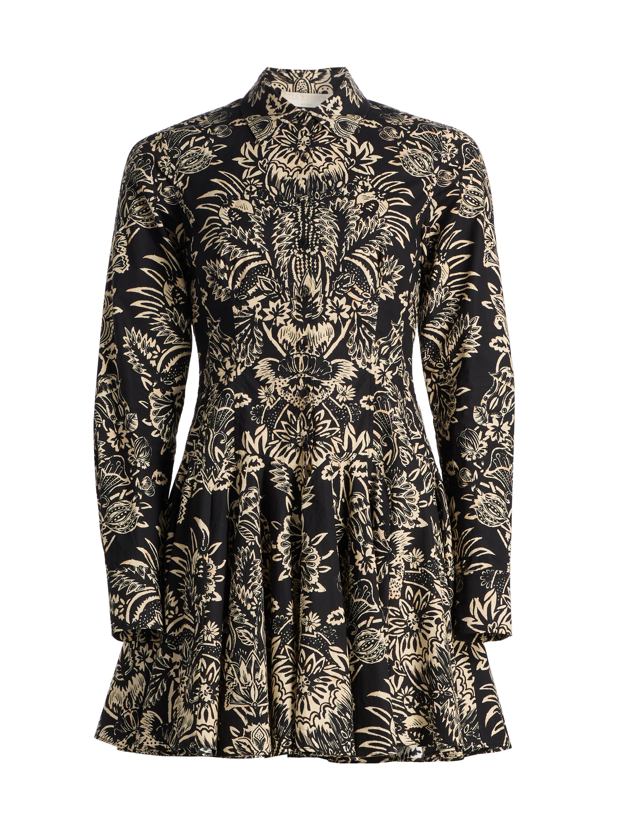 Ulla Johnson Women's Taliah Printed Minidress - Noir Flora