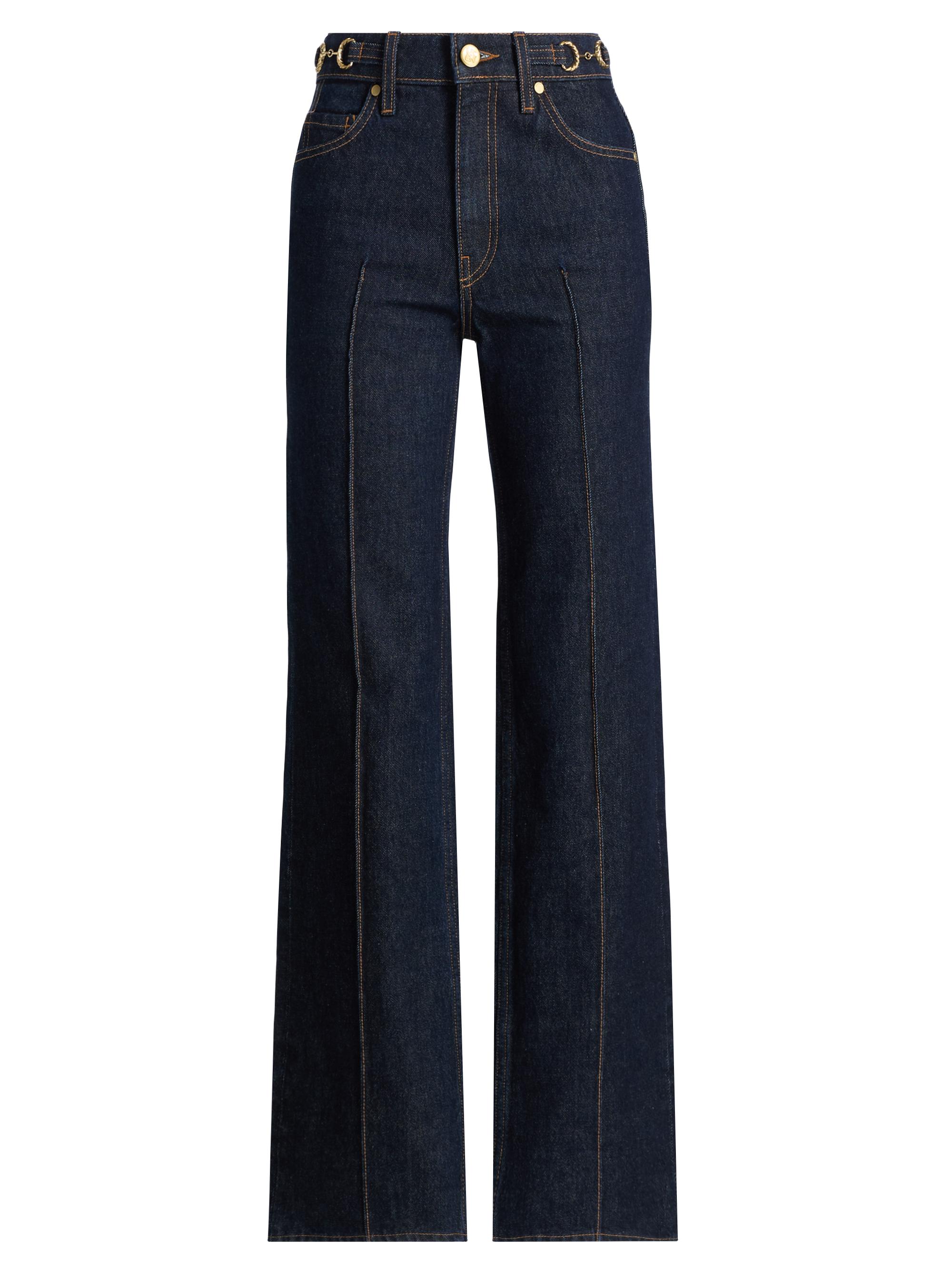 Ulla Johnson Women's Agatha Pintuck Straight-Leg Jeans - Tigris