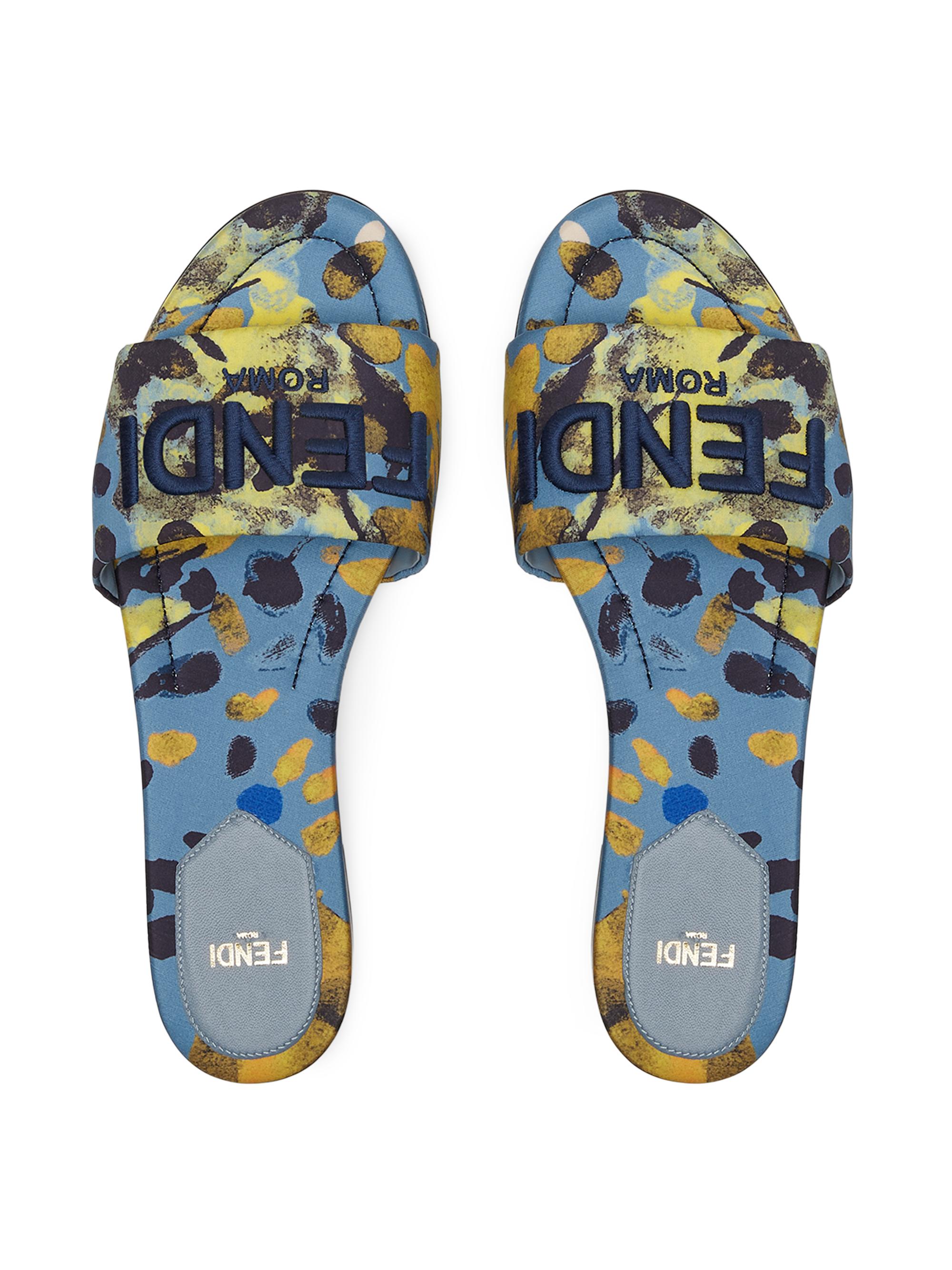 Fndiページ Fendi Logo Silk Slide Sandals | Saks Fifth Avenue