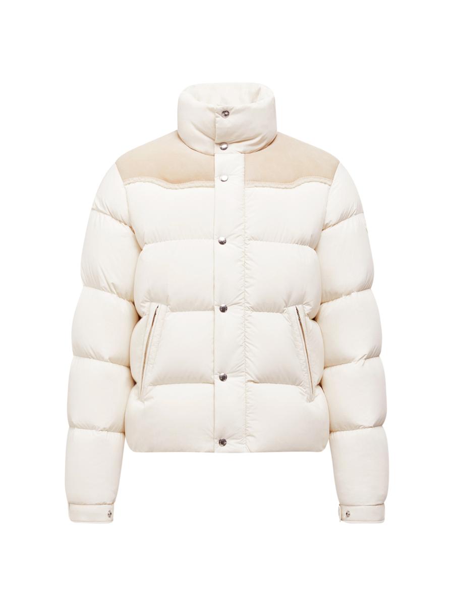 Moncler Verine Puffer Jacket with Suede Trim | Saks Fifth Avenue