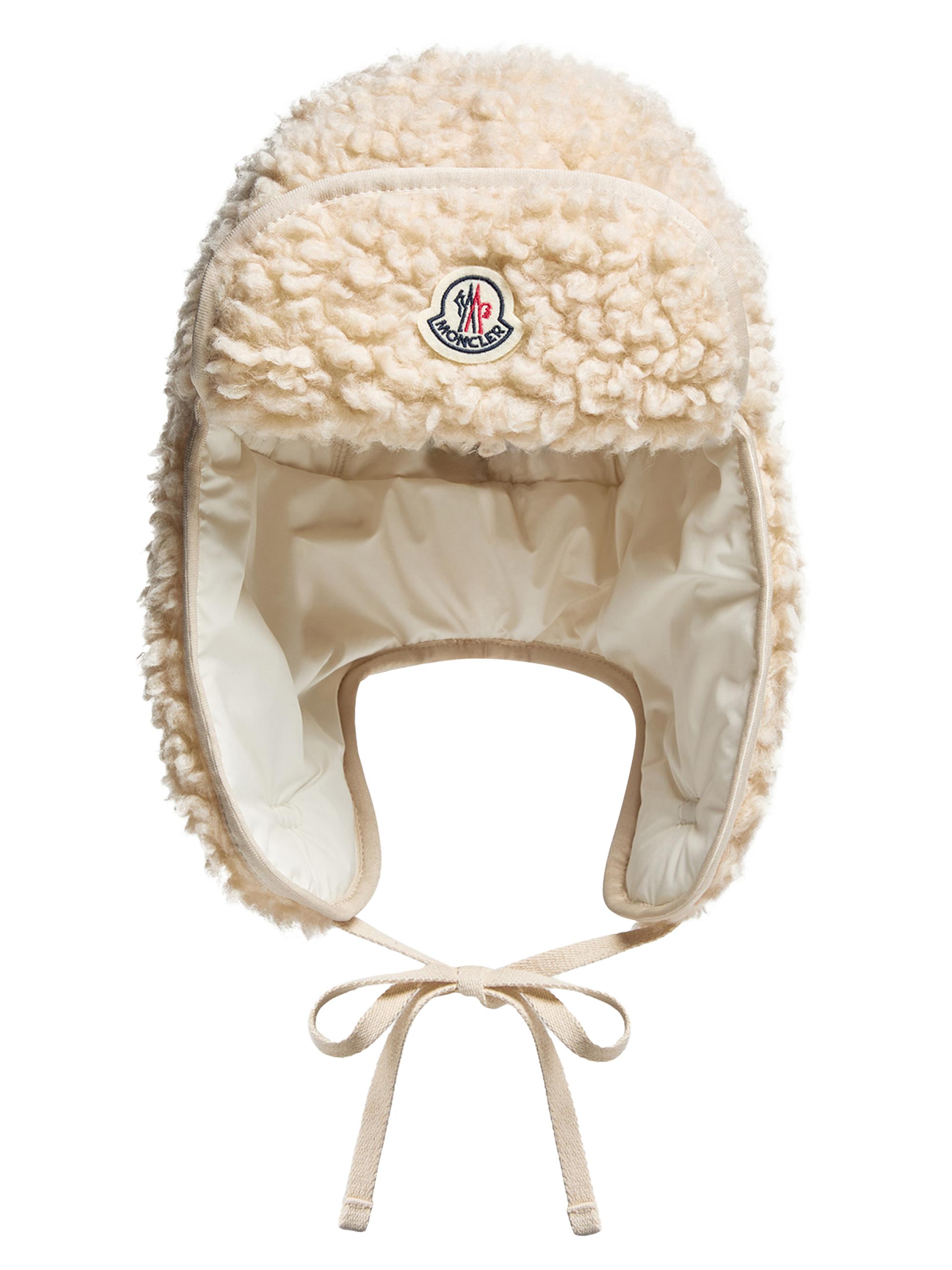 Moncler Men's Hat in Teddy - White