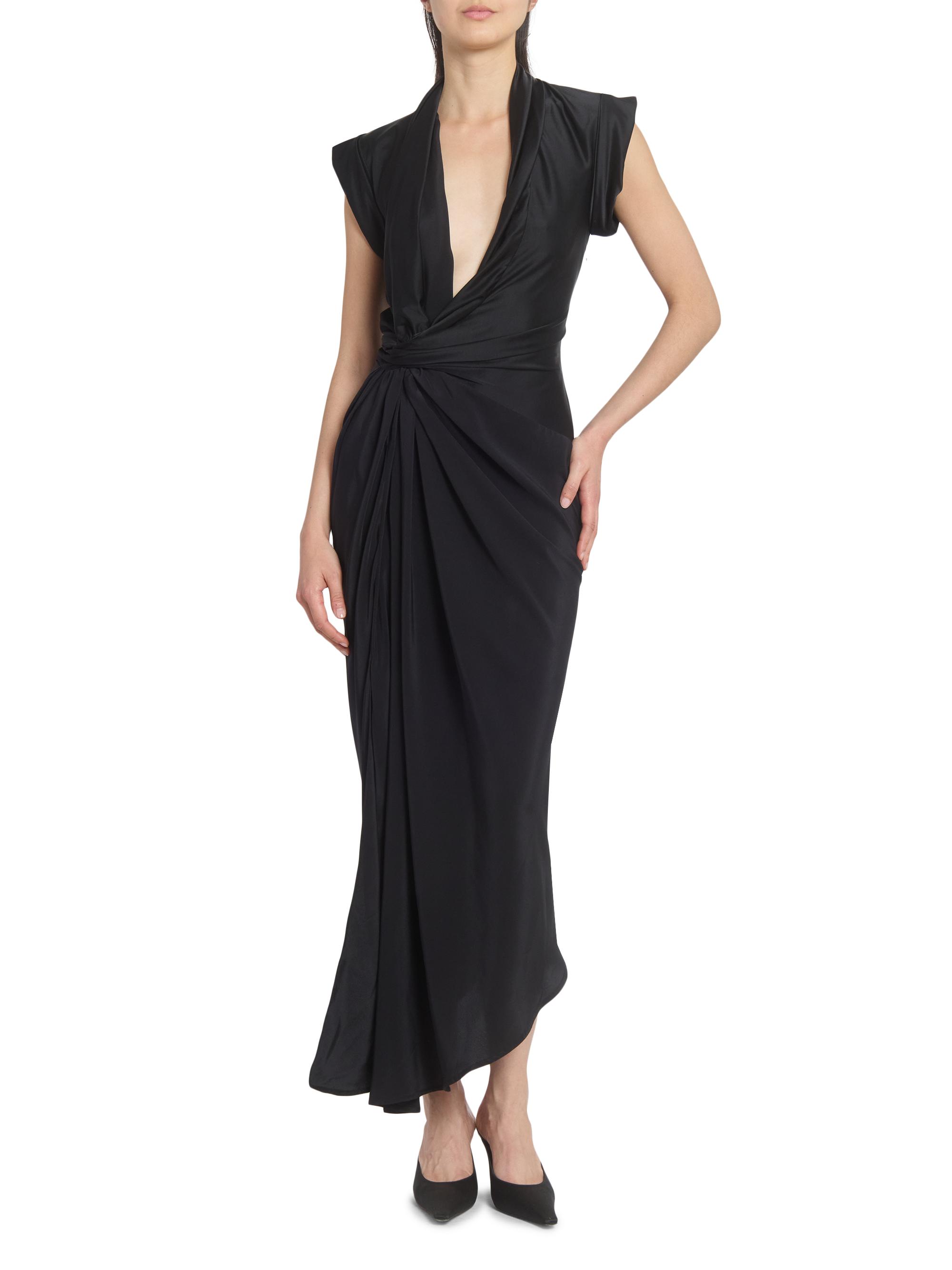black silk cocktail dress Satin Floral Mermaid Black Long Prom Dress Formal Dress PSK527 US8 / Custom Color
