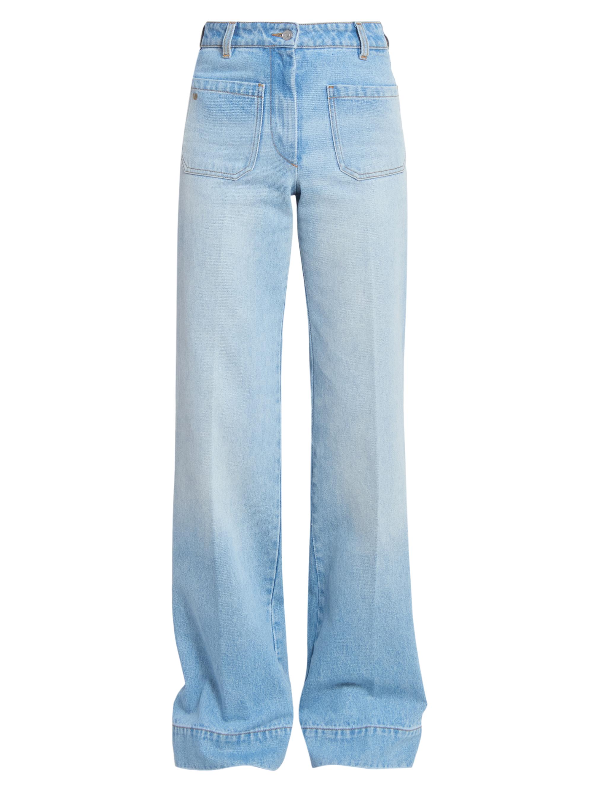 Victoria Beckham Women's Alina High-Rise Straight-Leg Jeans - Heritage Blue