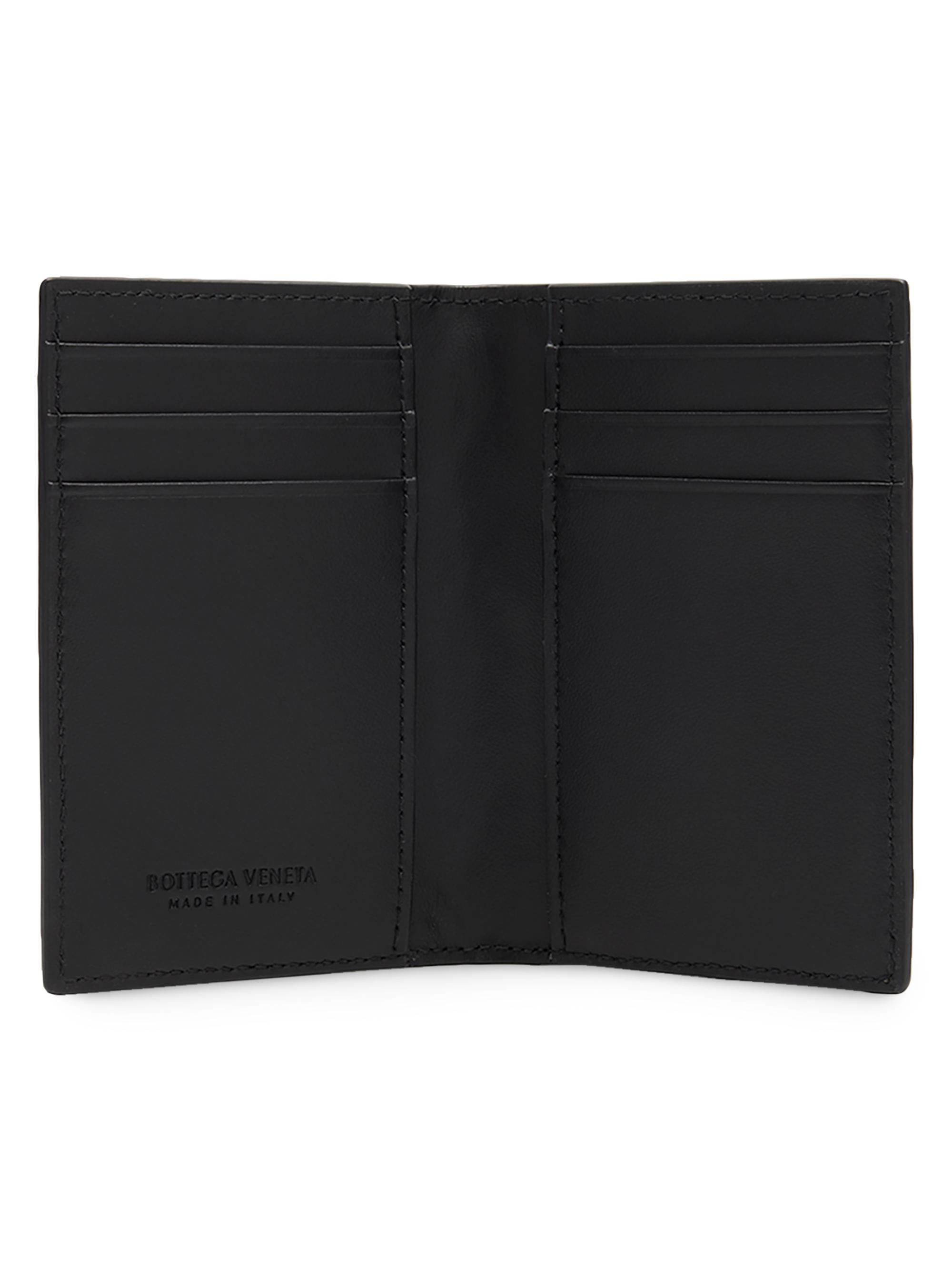 Bottega Veneta Intreciatto Leather Flap Card Case | Saks Fifth Avenue