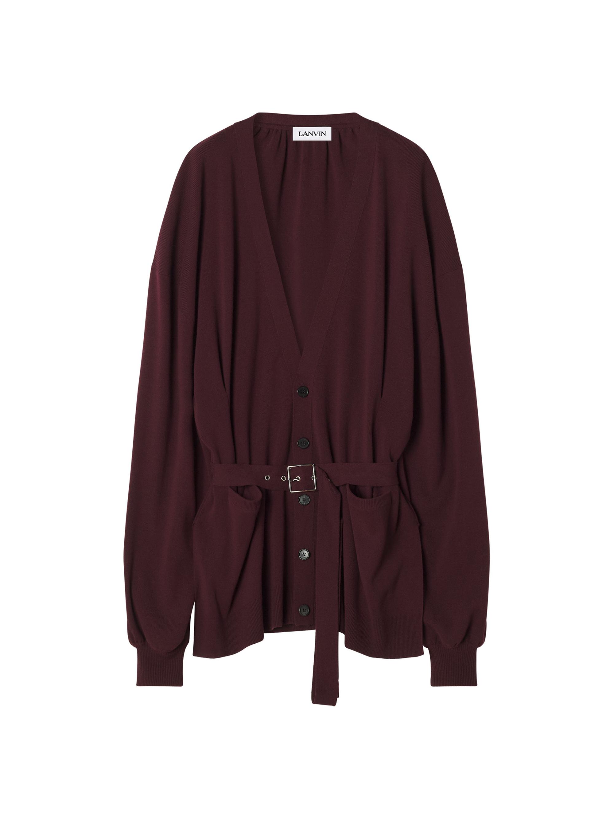 Lanvin Women's Wool and Cashmere Oversized Cardigan - Bacchus