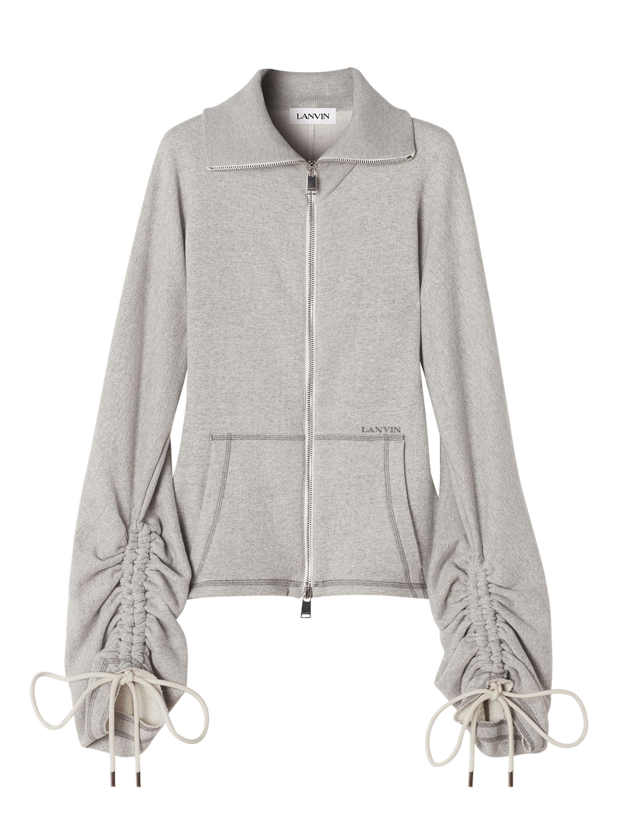 Lanvin Women's Cotton Jersey Jacket - Heather Grey