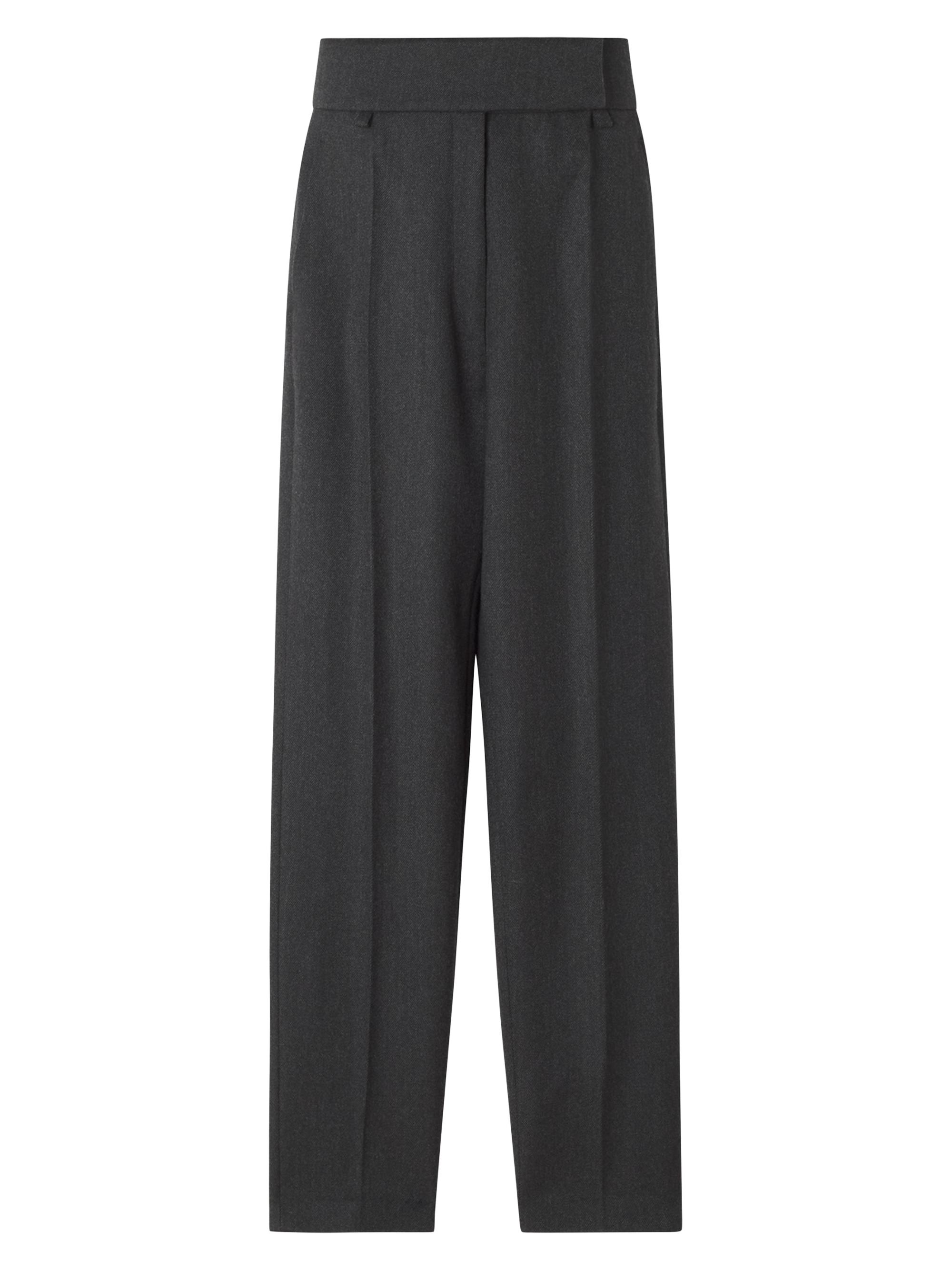Lanvin Women's Cigarette Pants In Flannel - Anthracite
