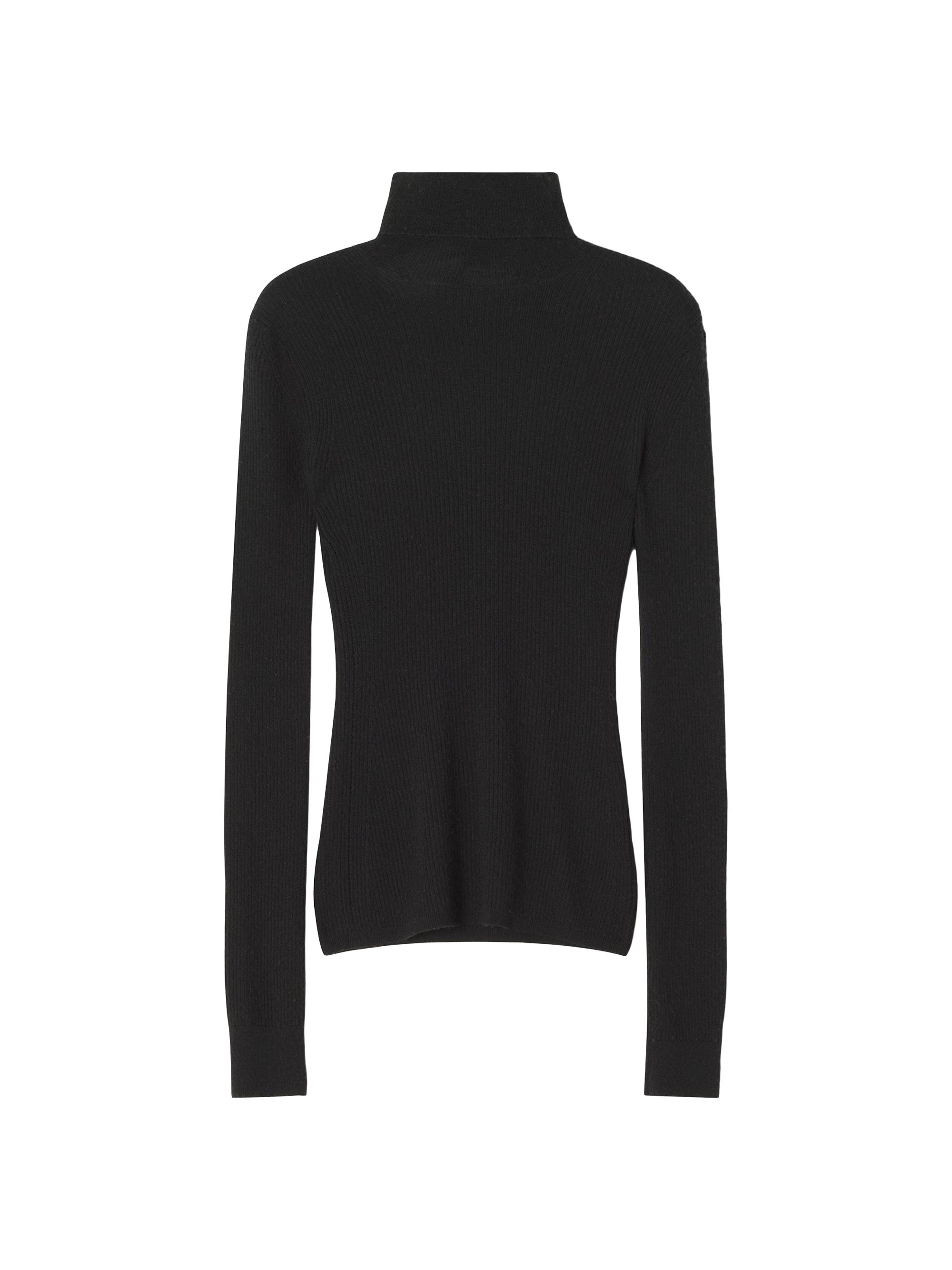 Lanvin Women's Merino Wool and Silk Turtleneck Sweater - Noir