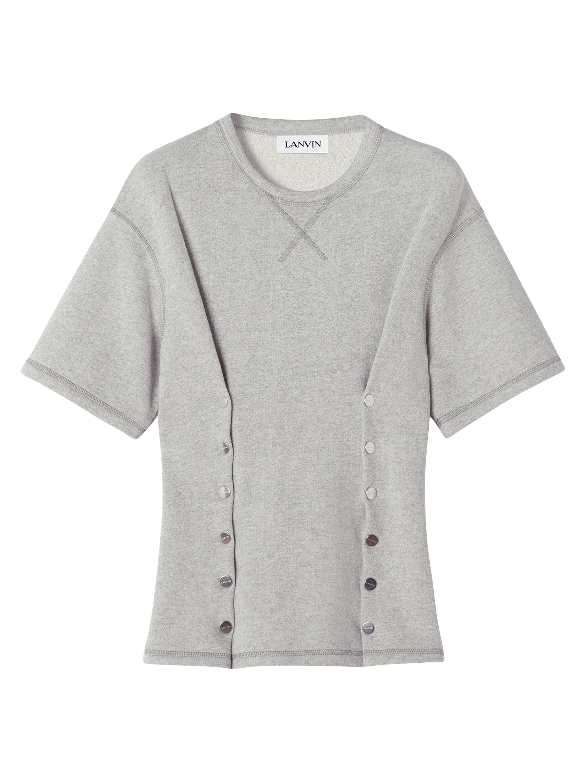 Lanvin Women's Cotton Jersey T-Shirt - Heather Grey