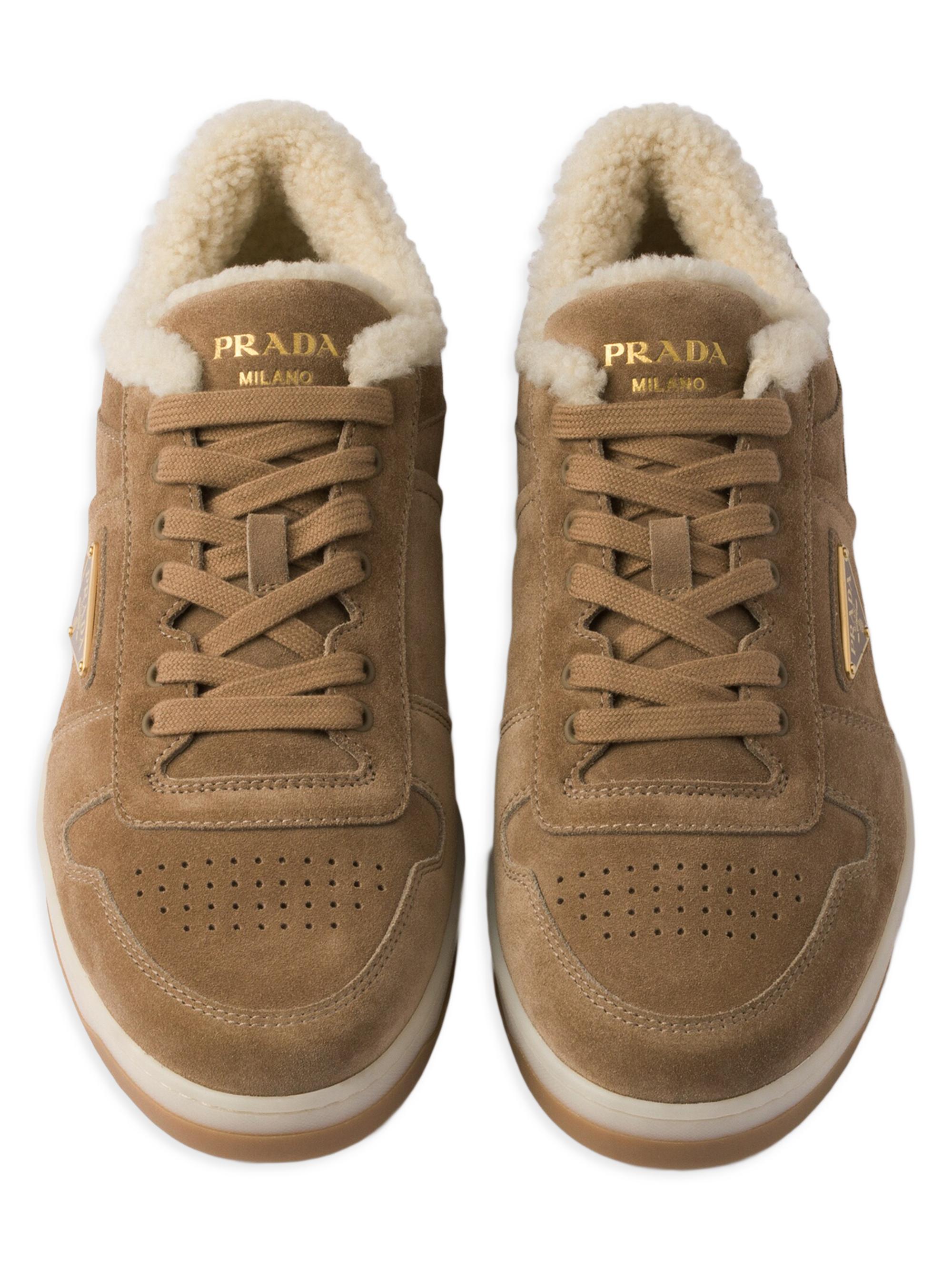 Prada Downtown Suede Sneakers | Saks Fifth Avenue