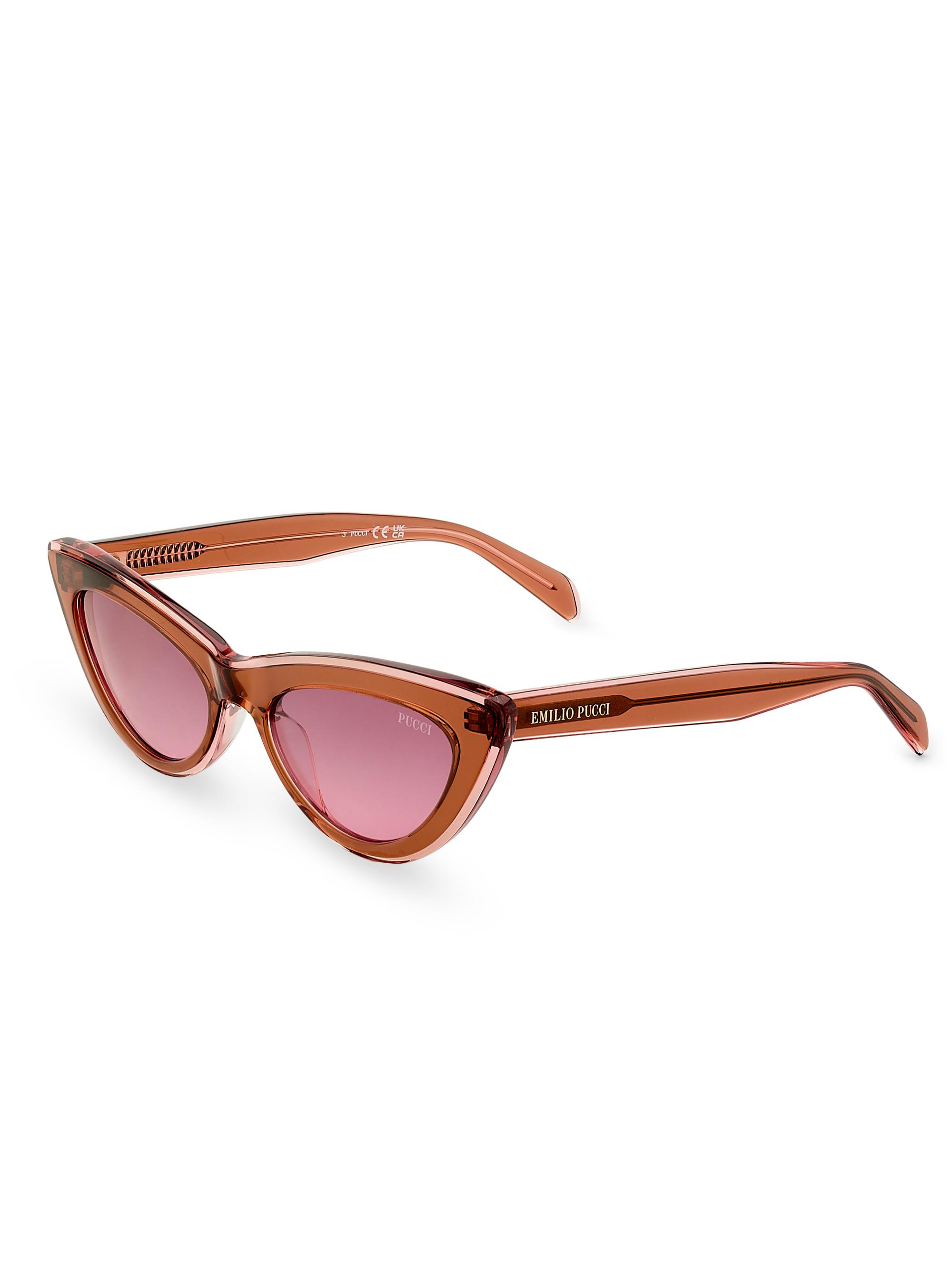 Pucci Women's 53MM Cat-Eye Sunglasses - Brown Pink