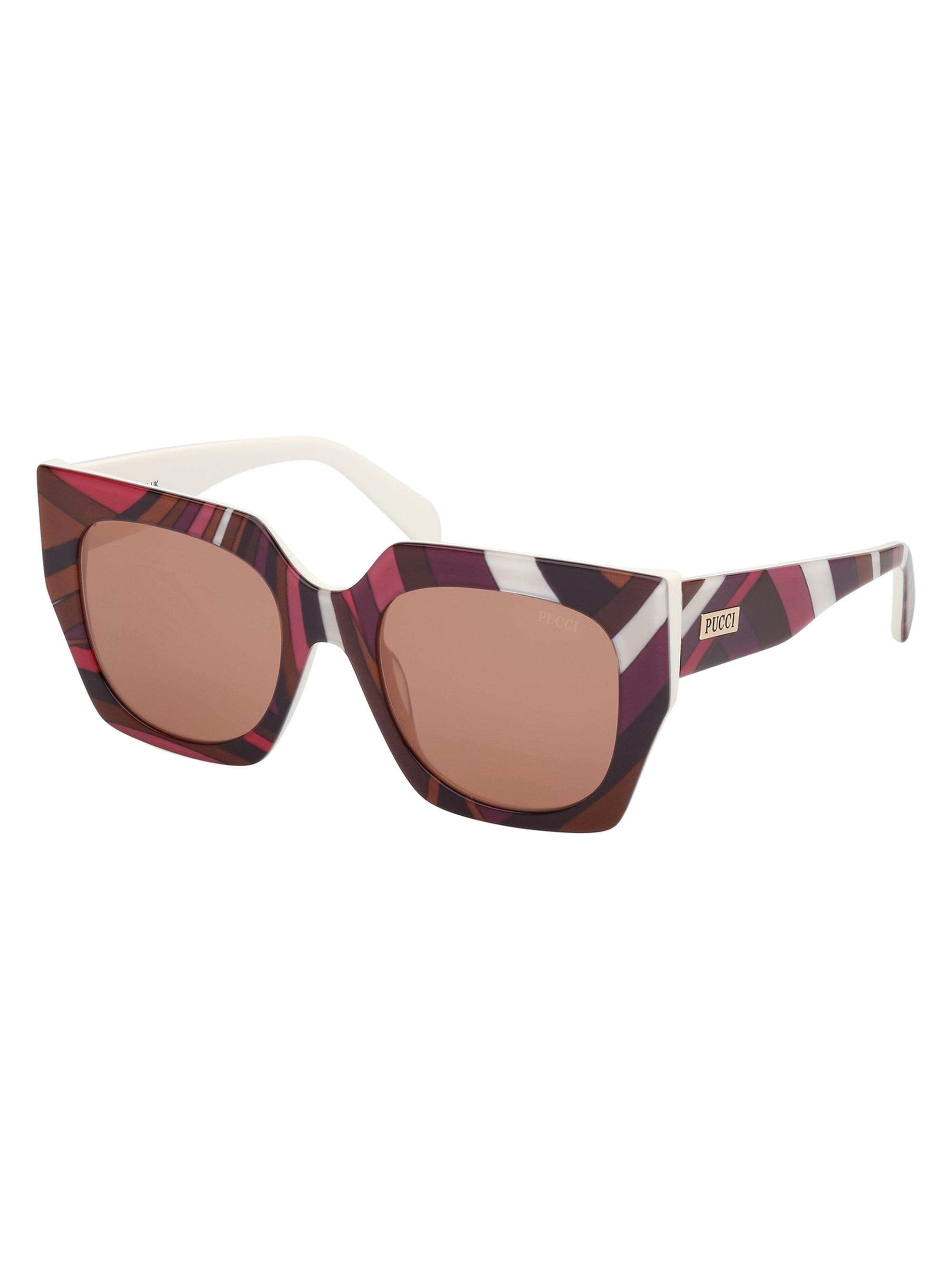 Pucci Women's 51MM Square Sunglasses - Black Brown