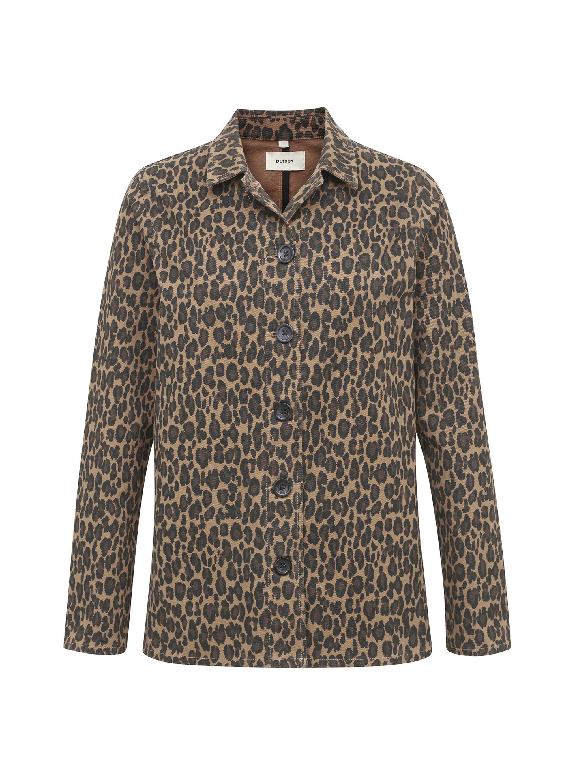 DL1961 Women's Harloe Jacket - Leopard
