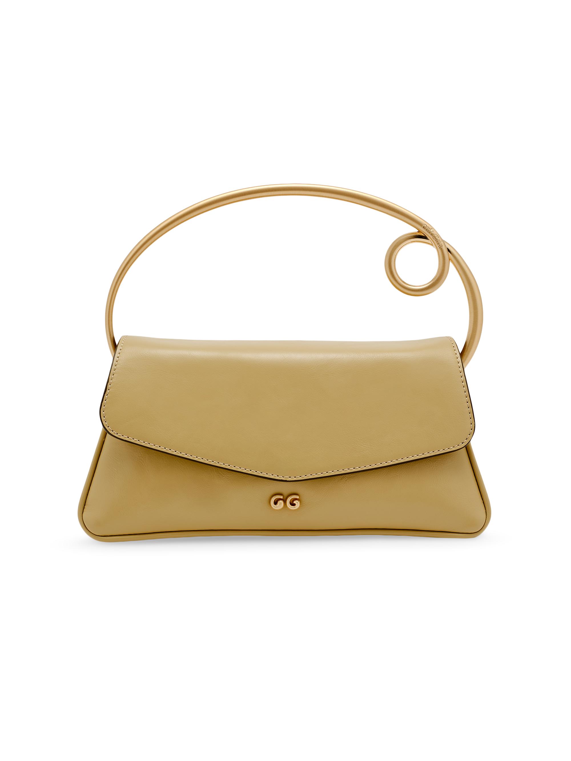 Cult Gaia Women's Emily Leather Top-Handle Bag - Sand