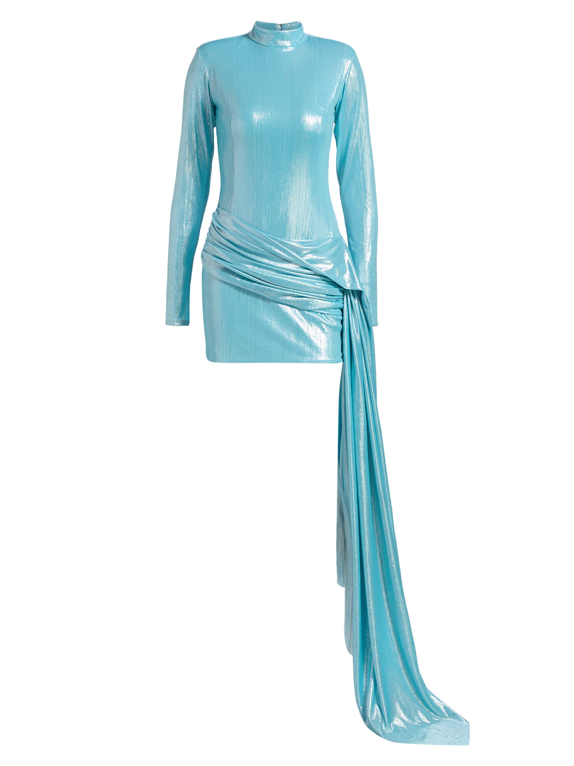 blue velvet balenciaga dress Balenciaga AW07 Grey Pinstripe Wool-Flannel Velvet-Lapel Blazer  Blogger  Armoire