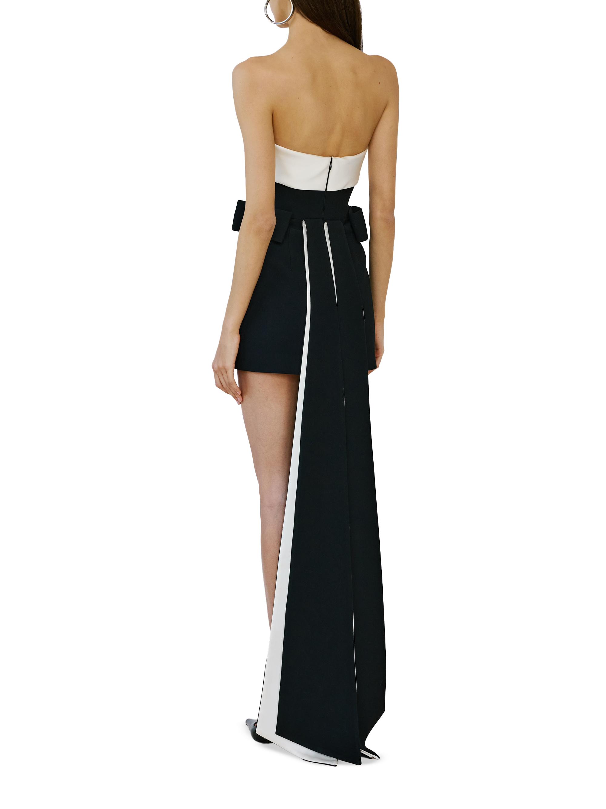 The New Arrivals Ilkyaz Ozel Lalani Dark Matter Sash-Detail Crêpe