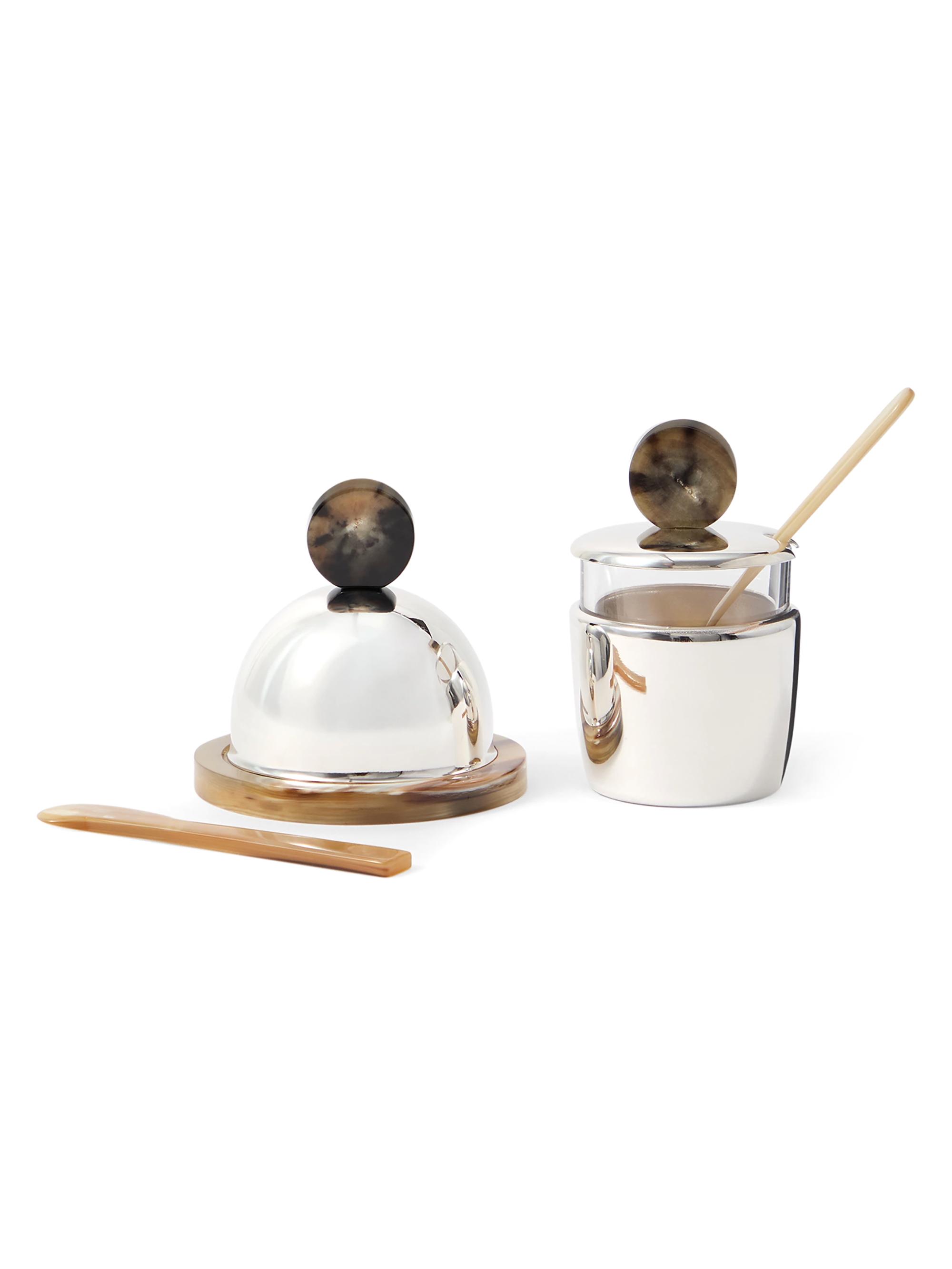 Brunello Cucinelli 2 Piece Sauce and Butter Serving Set - Natural Horn