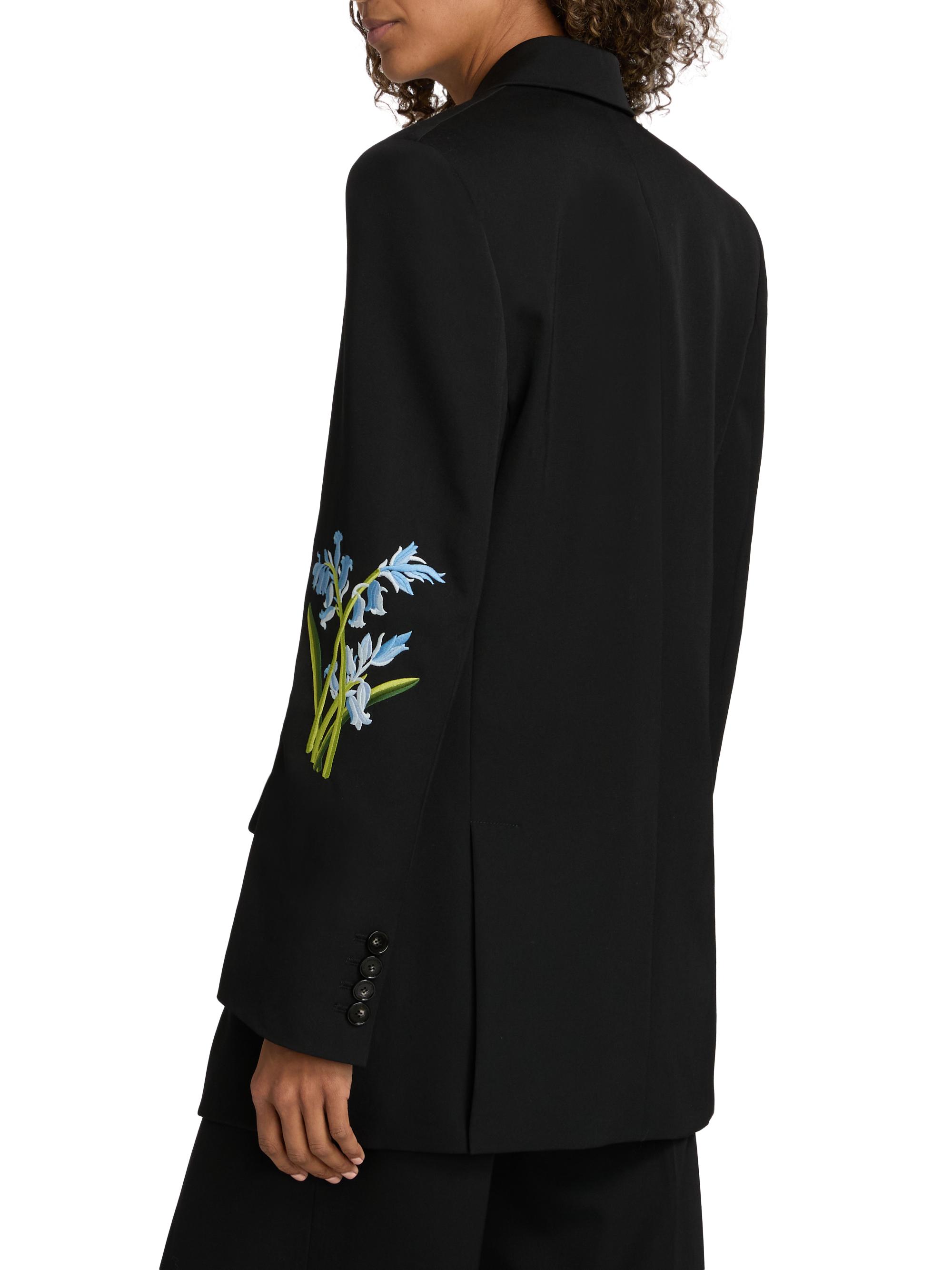 Stella McCartney Floral Embroidered Boyfriend Blazer | Saks Fifth