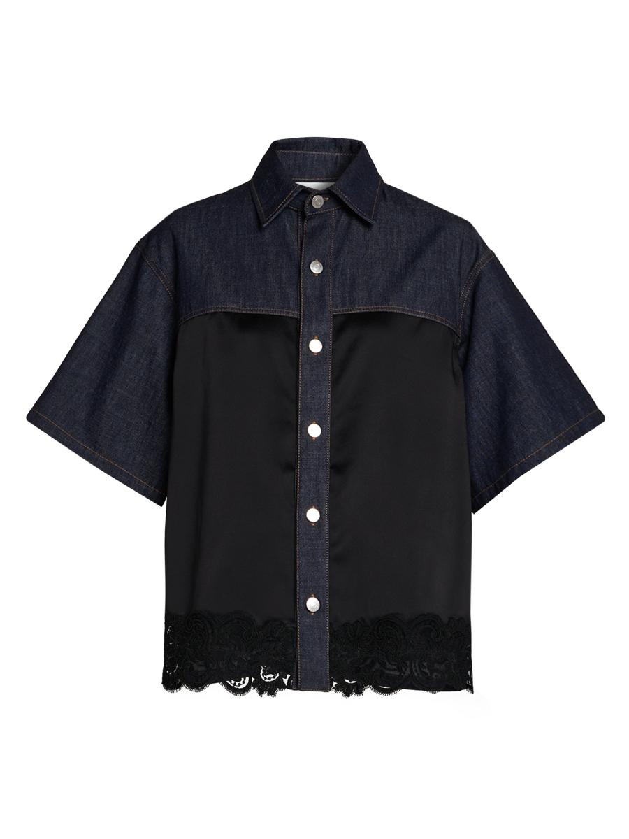 Stella McCartney Slip Denim Shirt | Saks Fifth Avenue