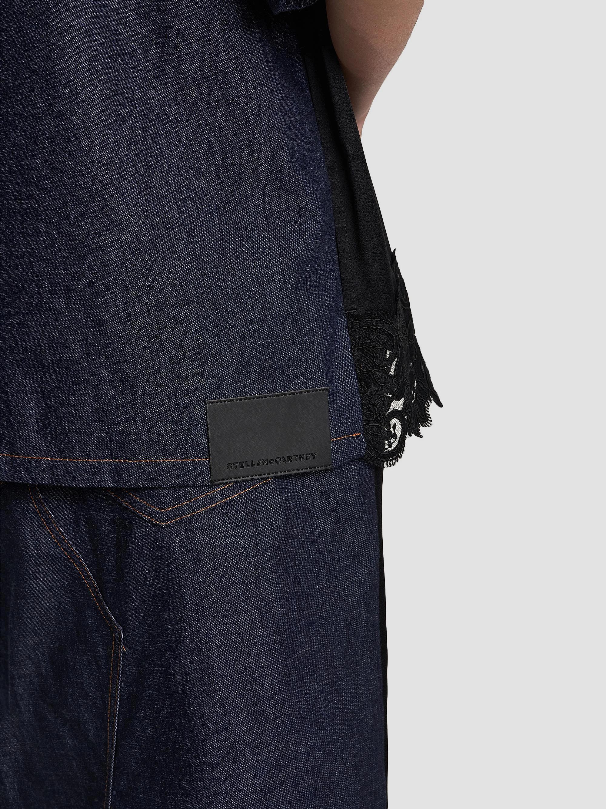 Stella McCartney Slip Denim Shirt | Saks Fifth Avenue