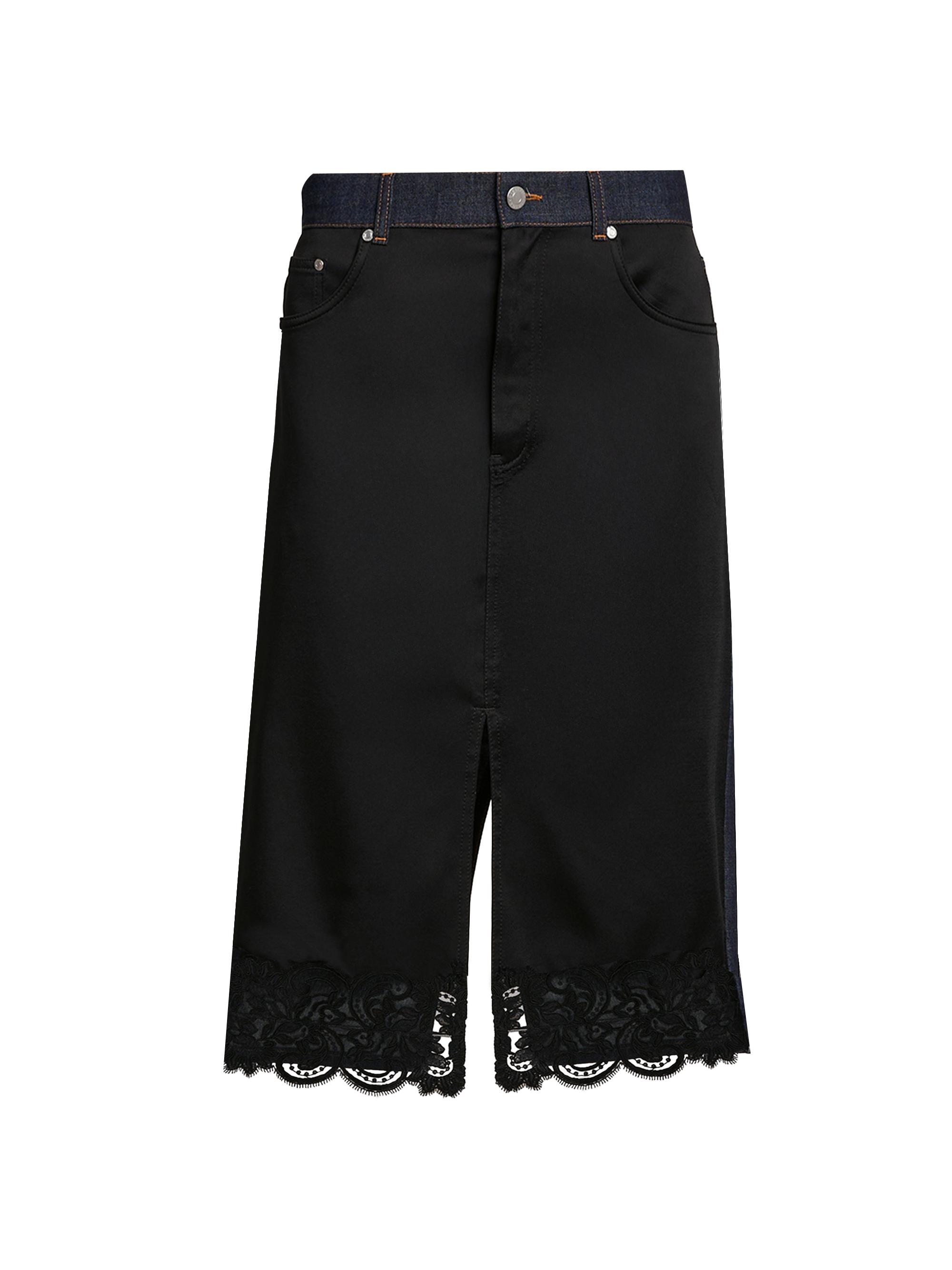 Stella McCartney Women's Slip Denim Midi-Skirt - Dark Blue