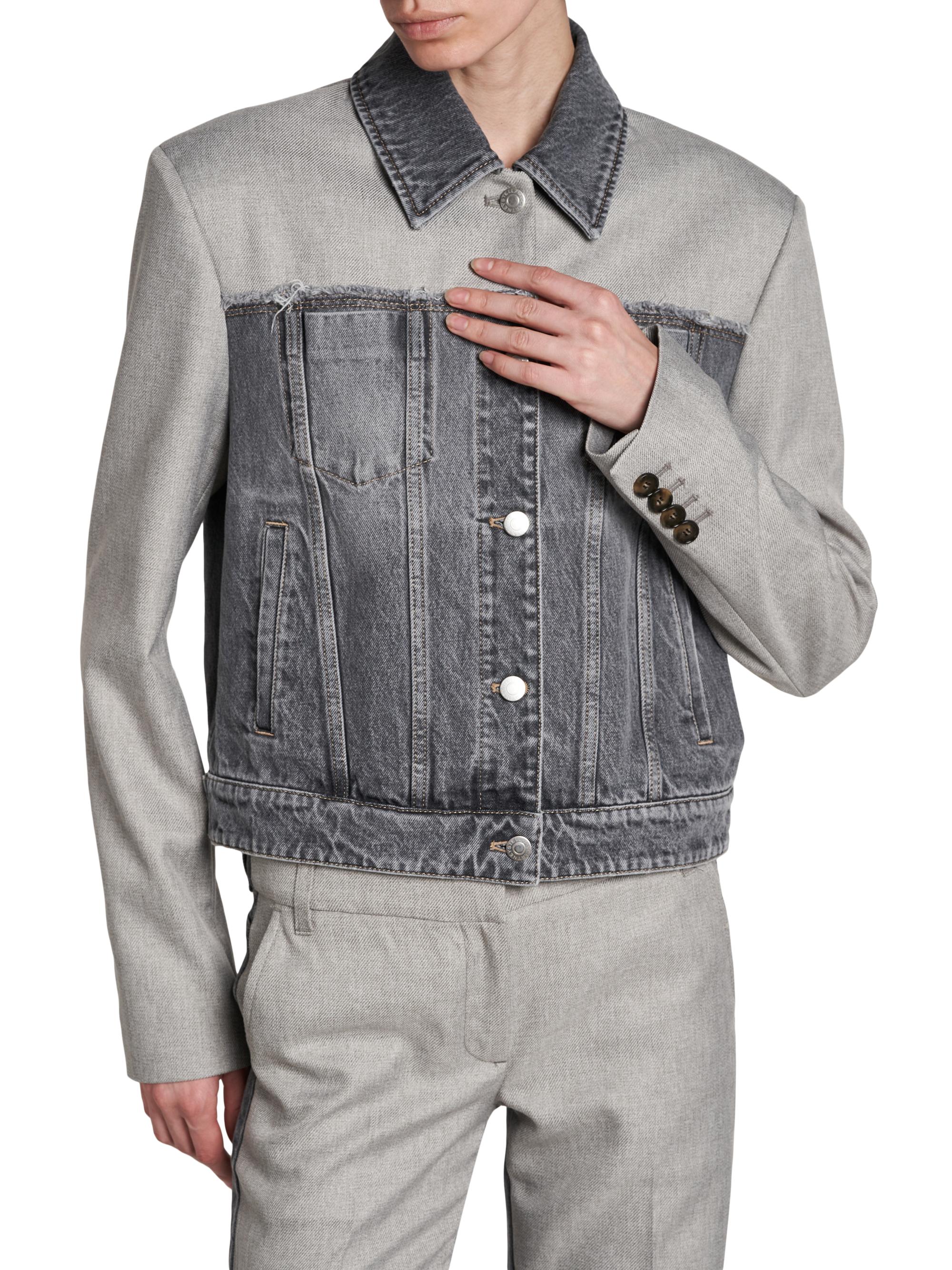 Stella McCartney Tailoring Mix Denim Jacket | Saks Fifth Avenue
