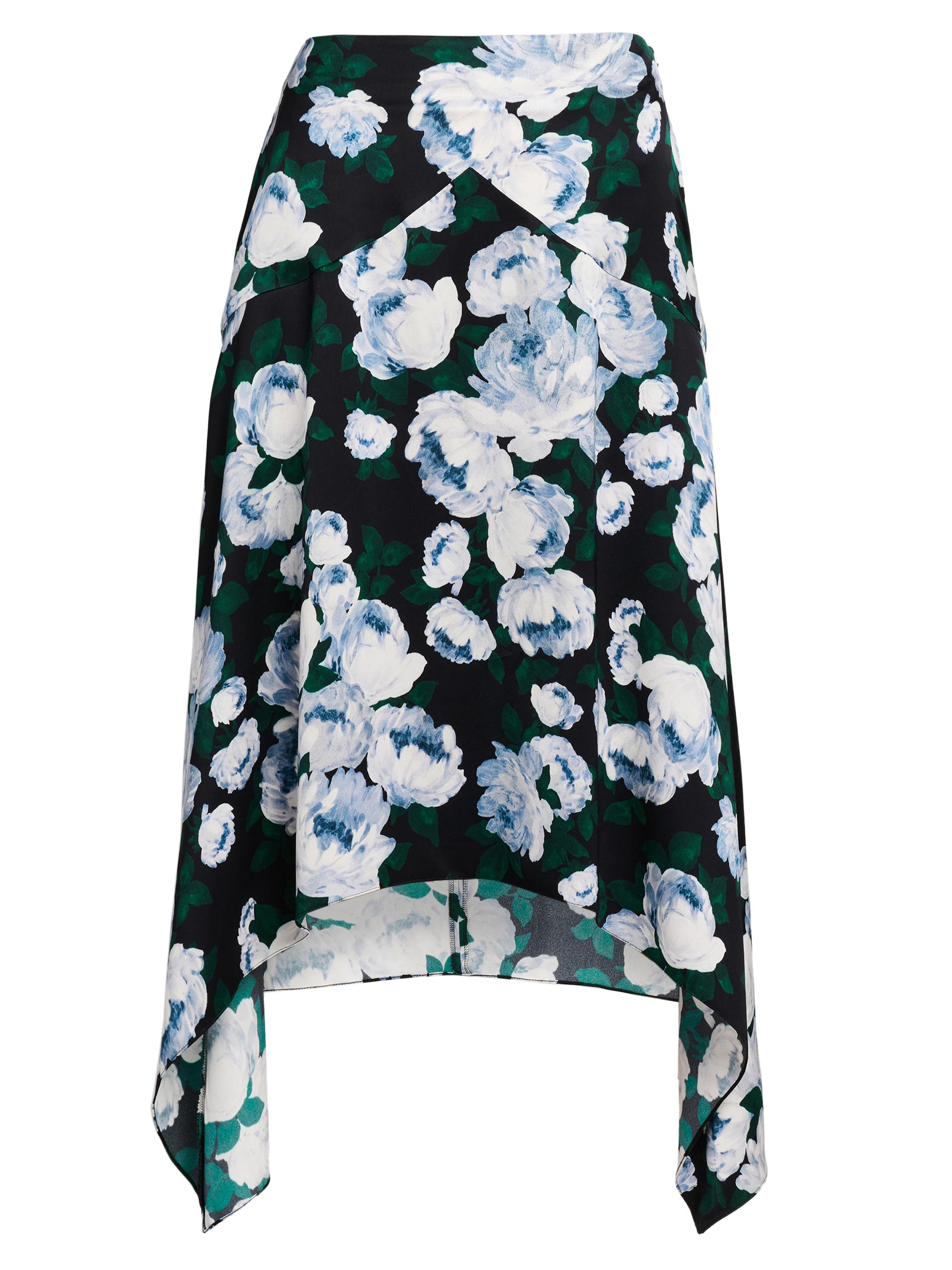 Stella McCartney Women's Bunch Of Roses Handkerchief Midi-Skirt