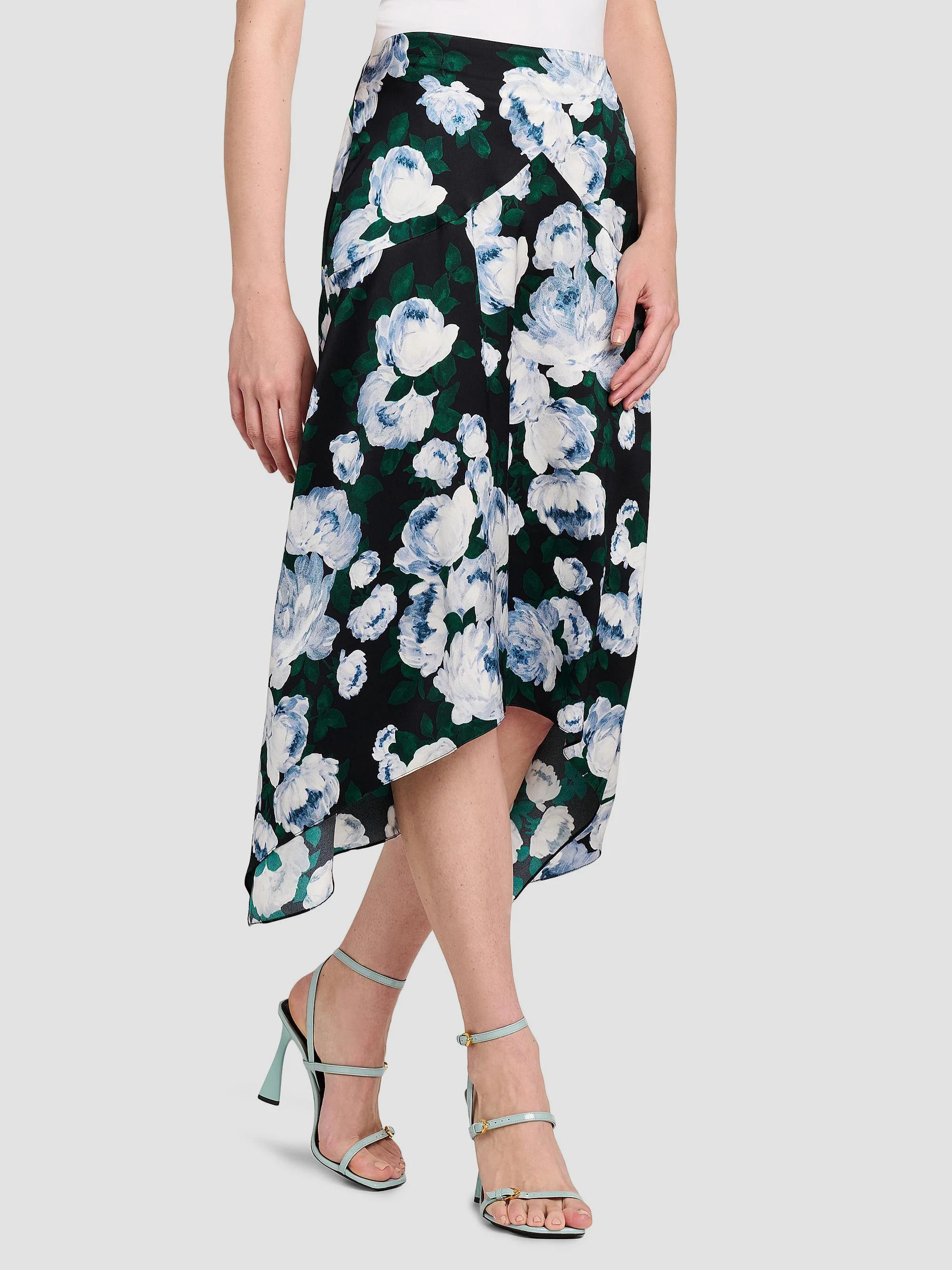Stella McCartney Bunch Of Roses Handkerchief Midi-Skirt | Saks