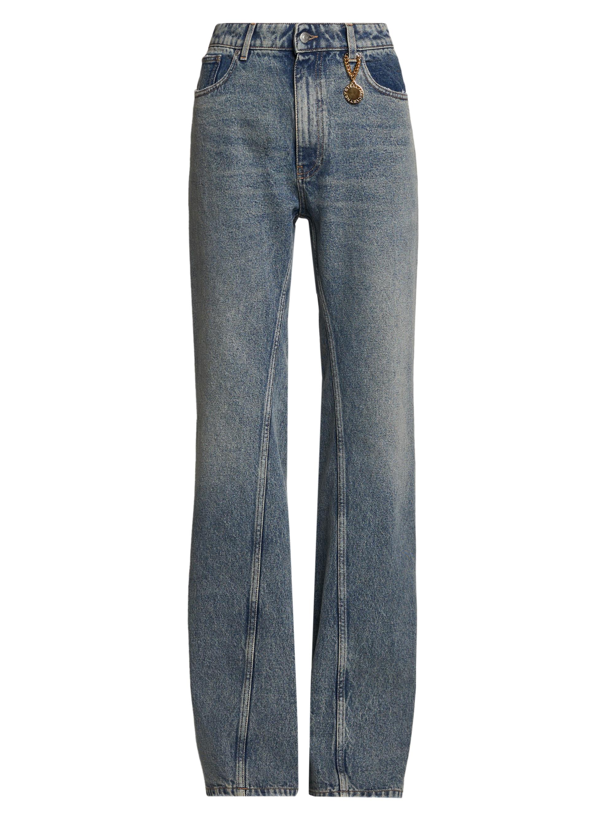 Stella McCartney Women's Mid Blue Bootcut-Leg Jeans - Mid Blue