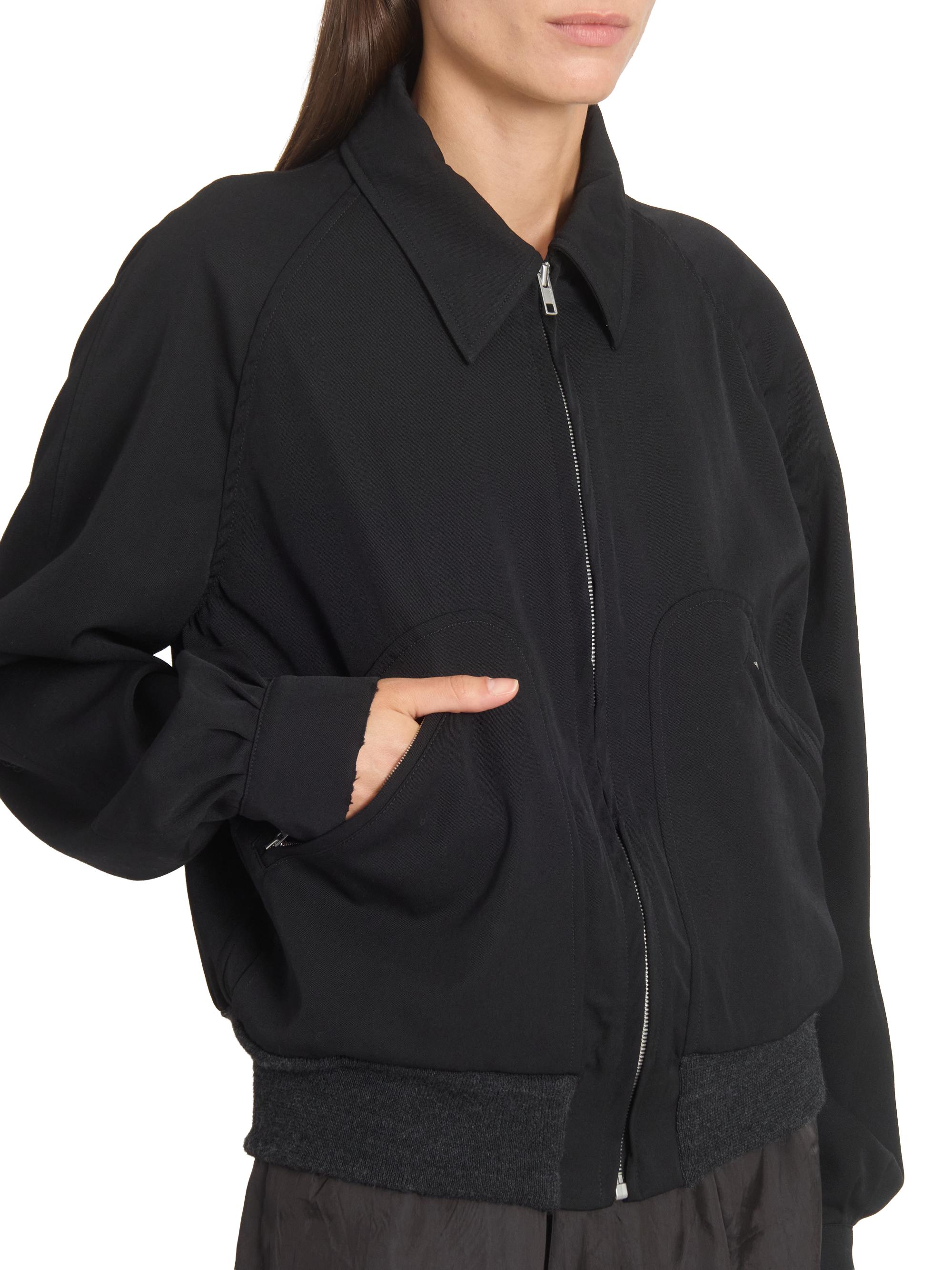 Maison Margiela Wool Gabardine Zip Jacket | Saks Fifth Avenue