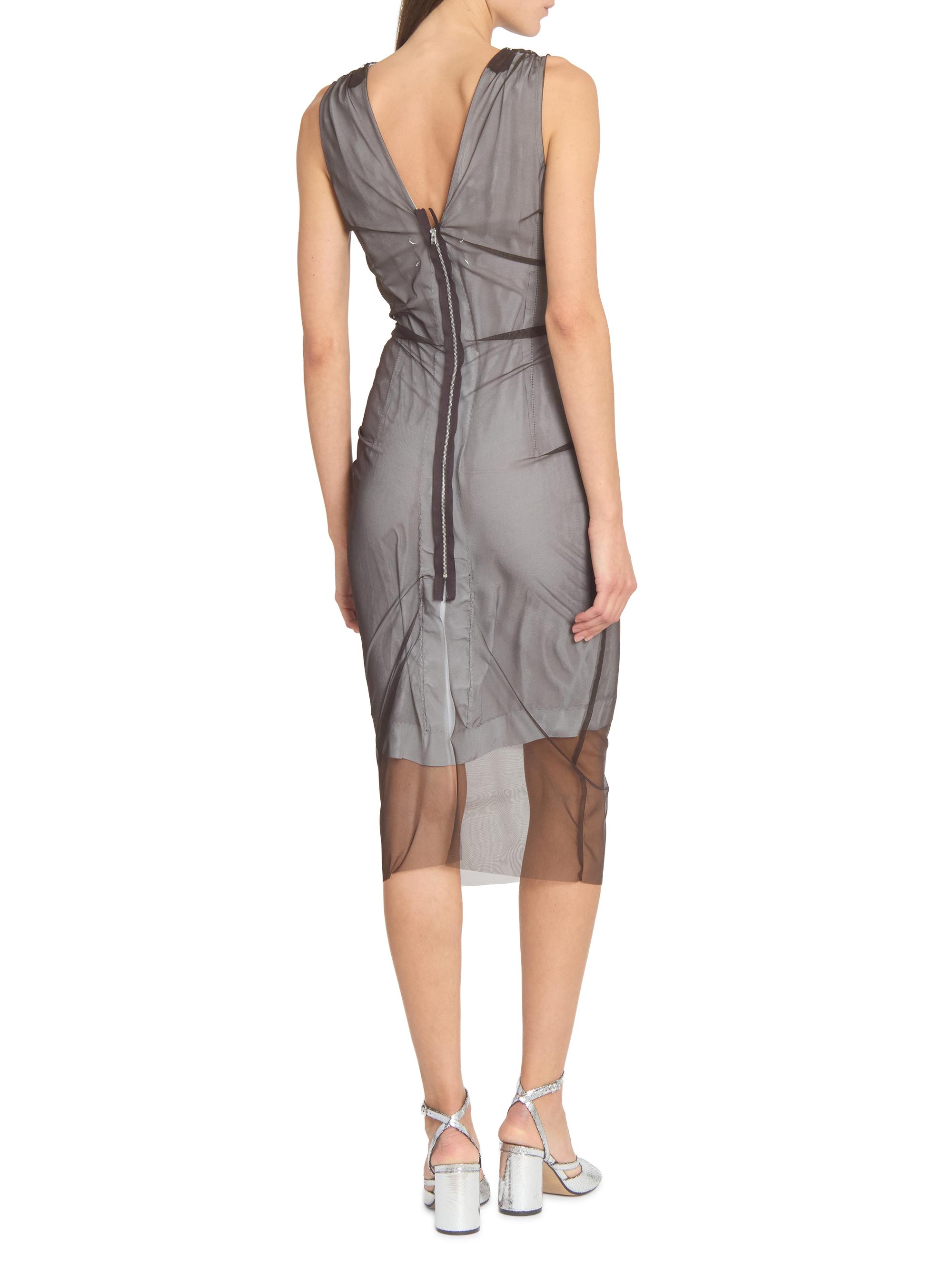 silver metallic midi dress BODYCON COLLECTION High Waist Leather Pencil Skirt, Metallic Silver, Female, S
