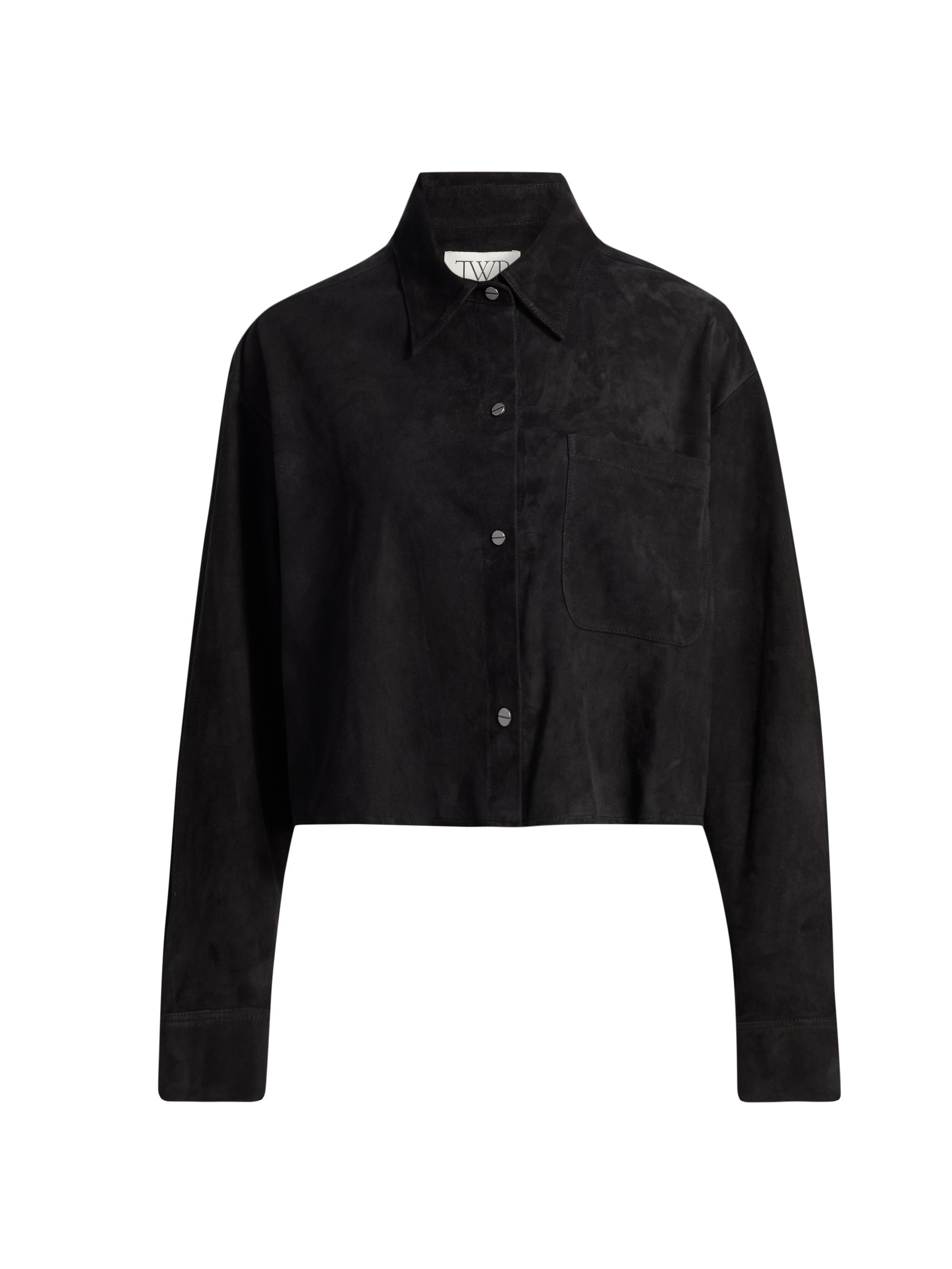 TWP Women's Little Big Joe Suede Jacket - Black