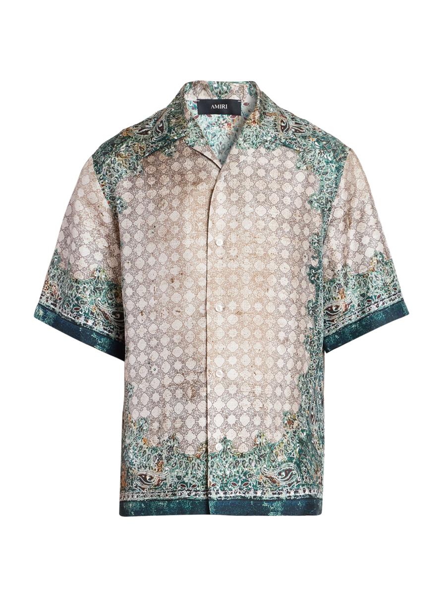 Amiri Silk Bandana Bowling Shirt | Saks Fifth Avenue