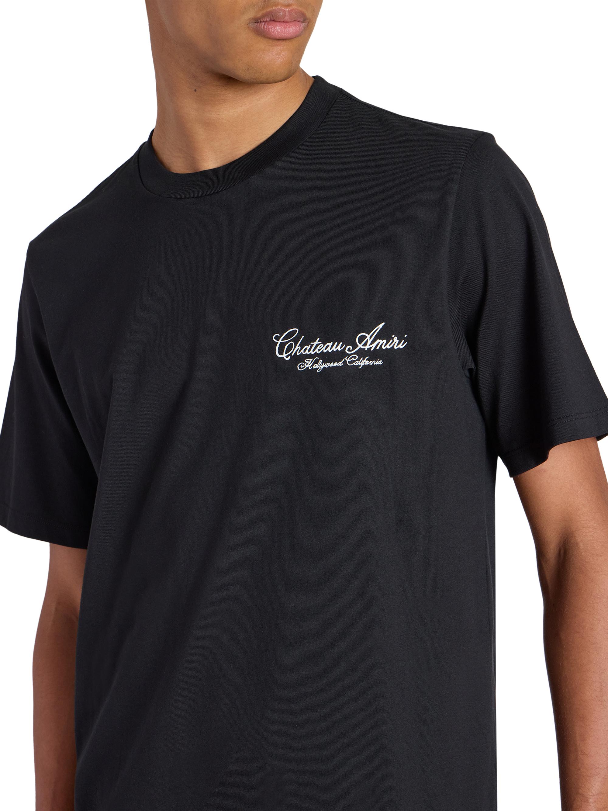 Amiri Chateau Script Crewneck T-Shirt | Saks Fifth Avenue