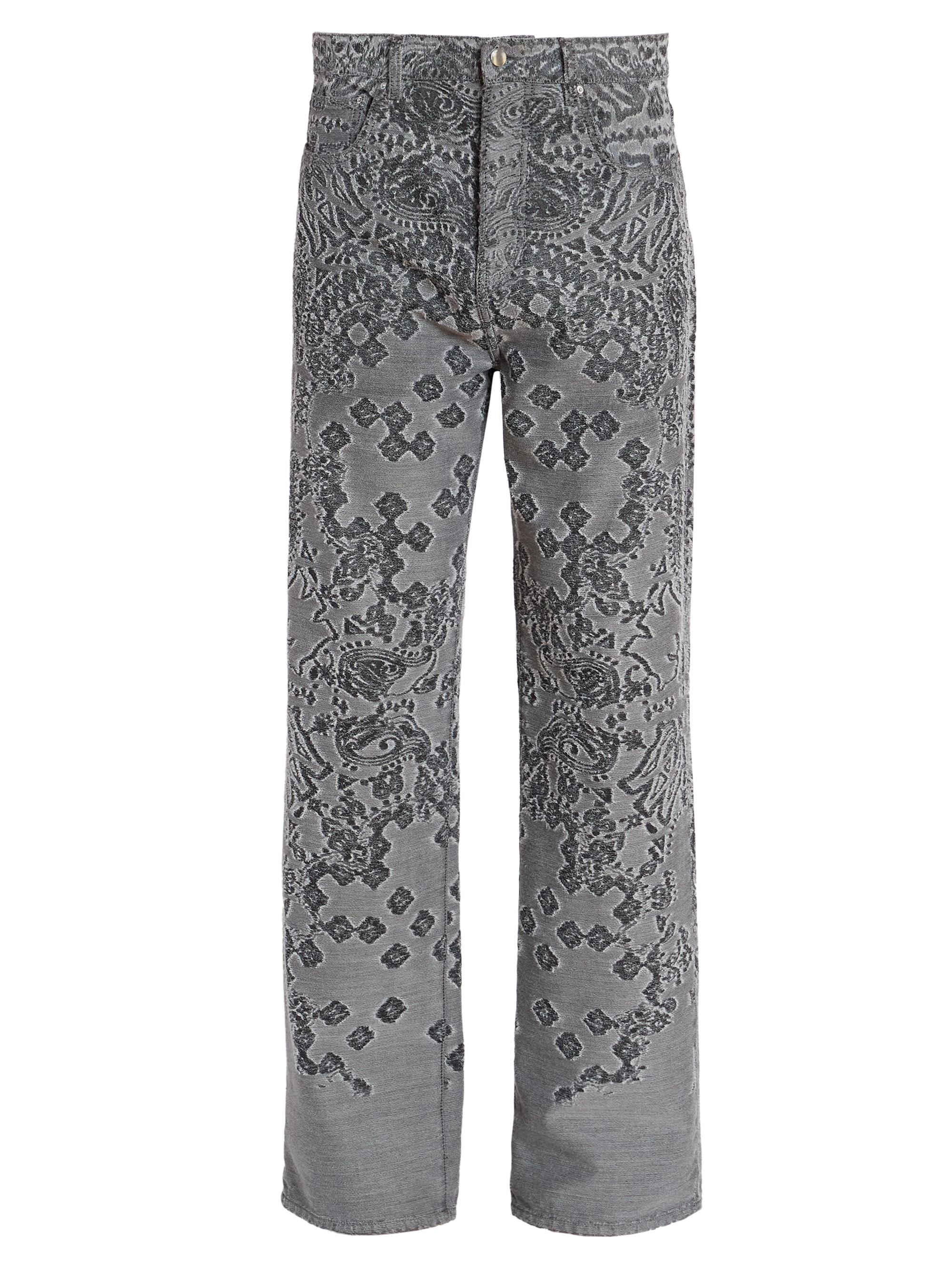 Amiri Bandana Jacquard Straight-Leg Jeans | Saks Fifth Avenue