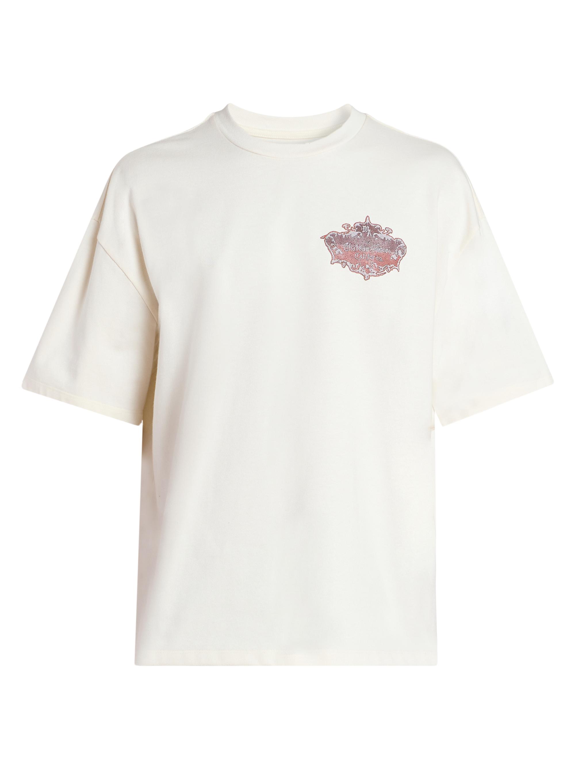 Amiri Men's Chateau Crest Logo Oversized T-Shirt -