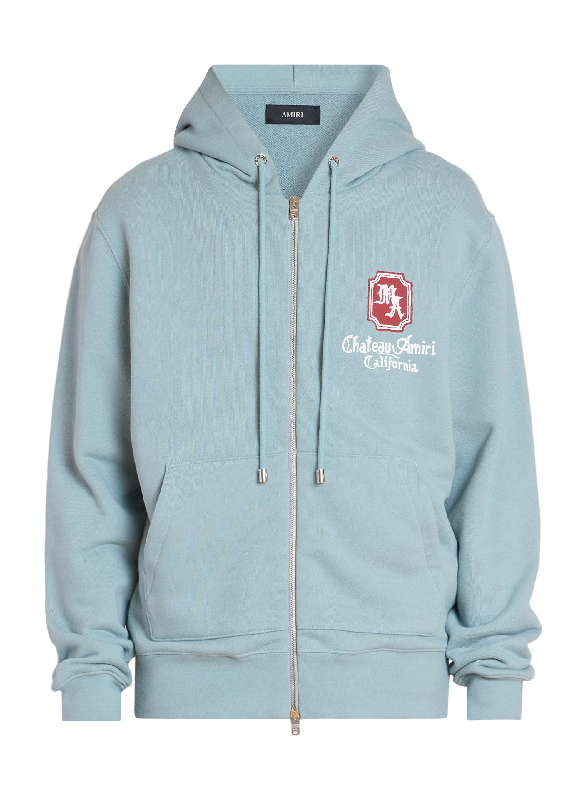 Amiri Men's MA Chateau Full-Zip Hoodie - Steel