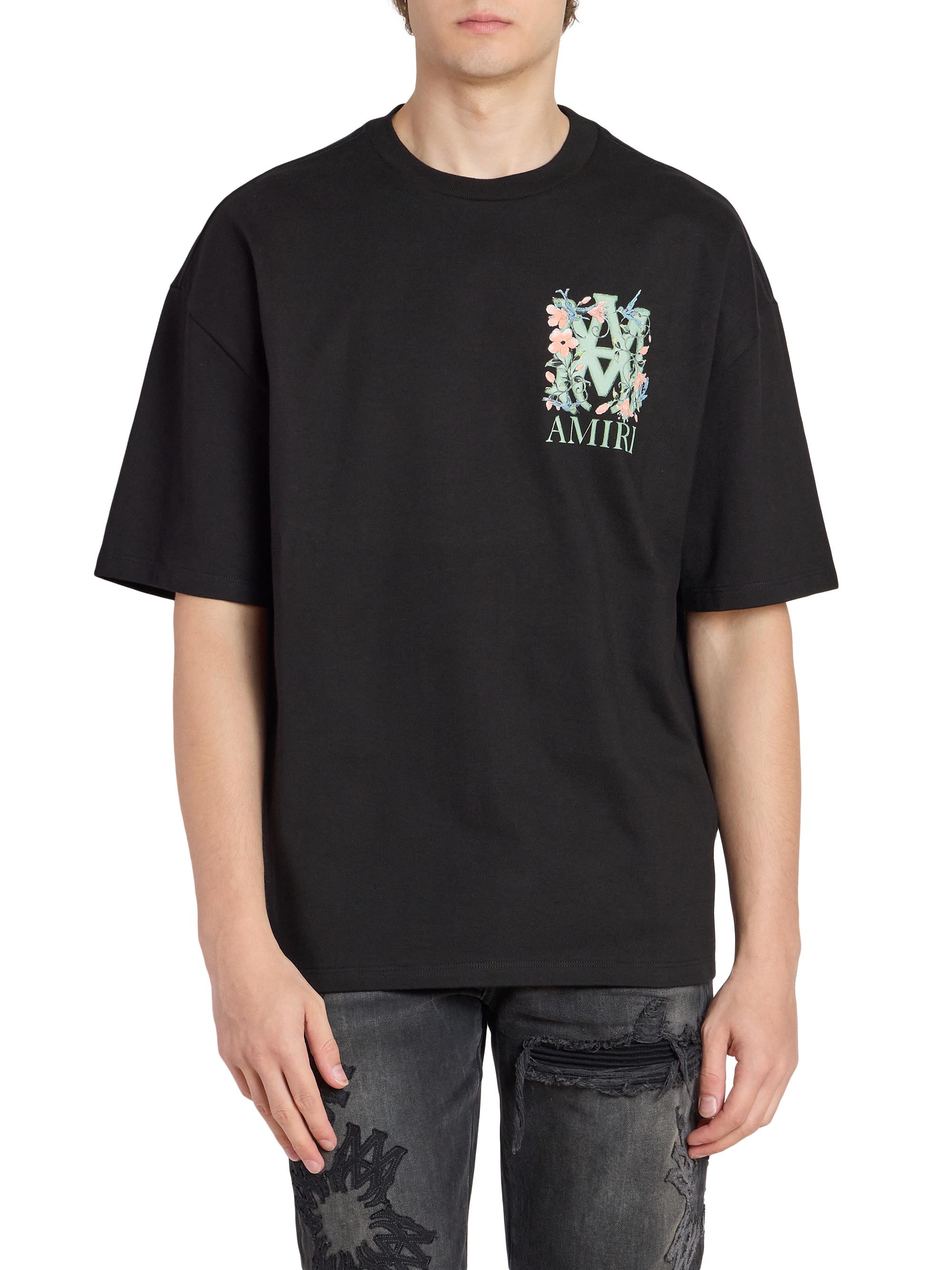 AMIRI グラフィックプリント Tシャツ Amiri MA Floral Logo Oversized T-Shirt | Saks Fifth Avenue