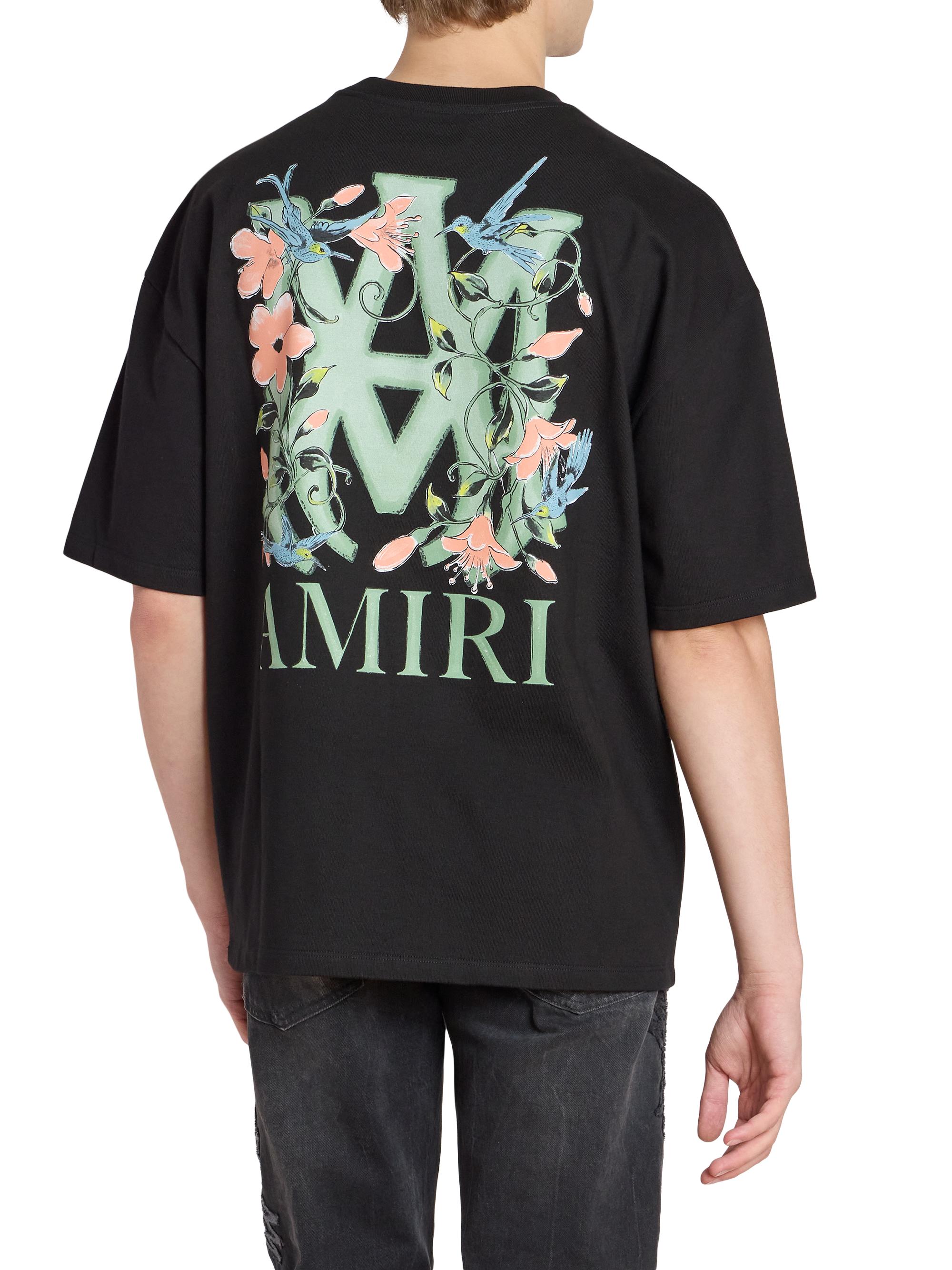 Amiri MA Floral Logo Oversized T-Shirt | Saks Fifth Avenue
