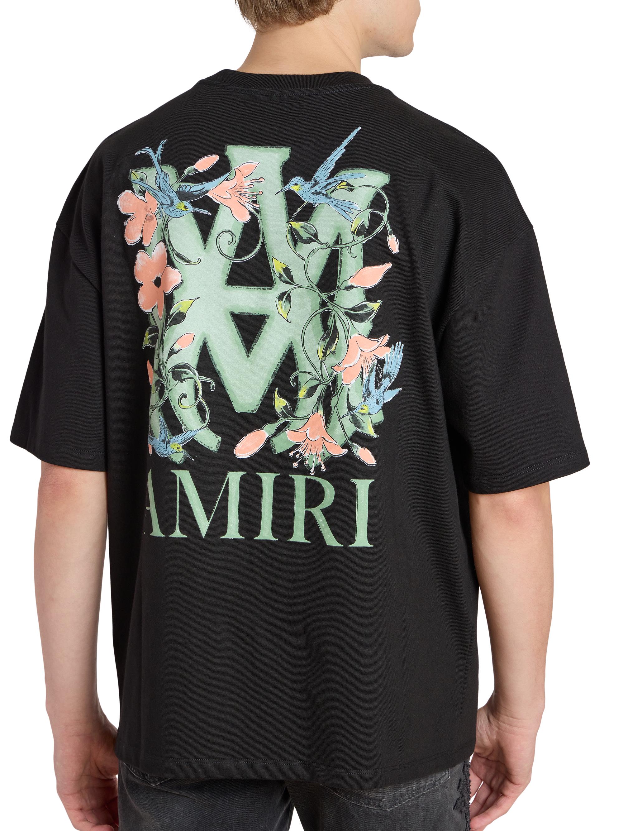 Amiri MA Floral Logo Oversized T-Shirt | Saks Fifth Avenue