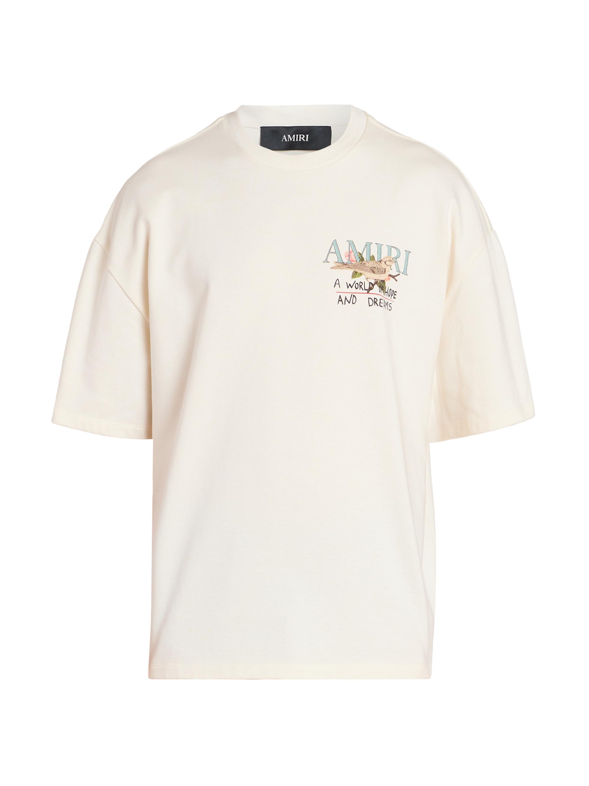 Amiri Men's Hope & Dreams Logo Oversized T-Shirt - Alabaster
