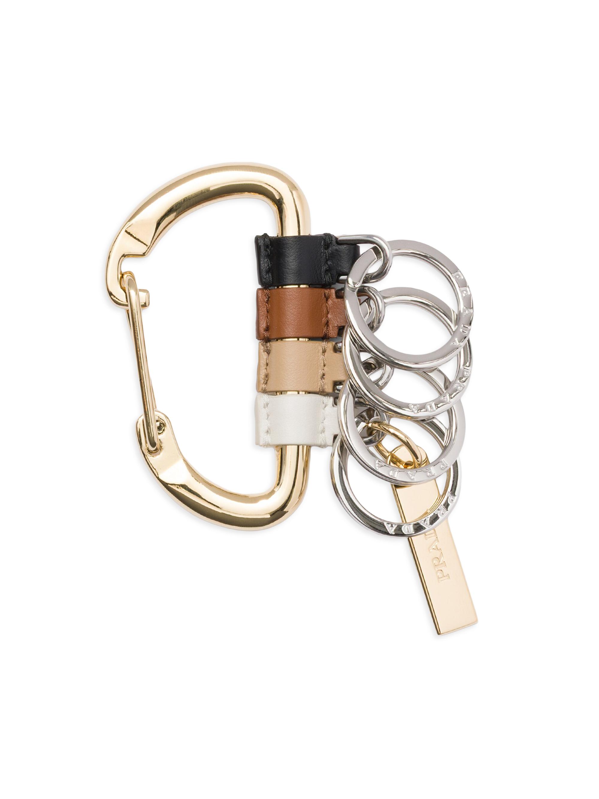 Saint Laurent Cassandre Key Ring In Smooth Leather | Saks Fifth Avenue