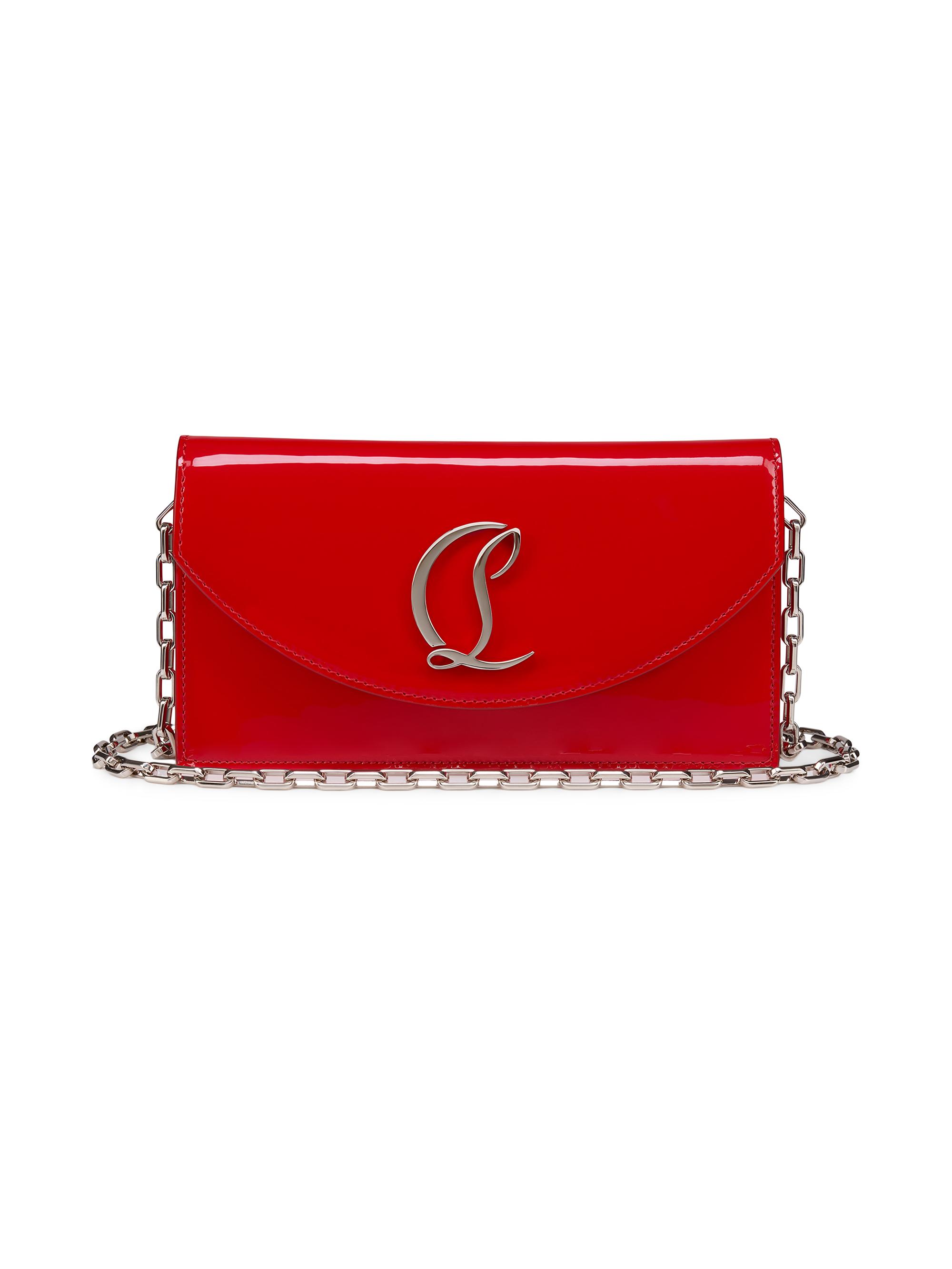 Christian Louboutin Women's Patent Calf Leather Clutch - Loubi