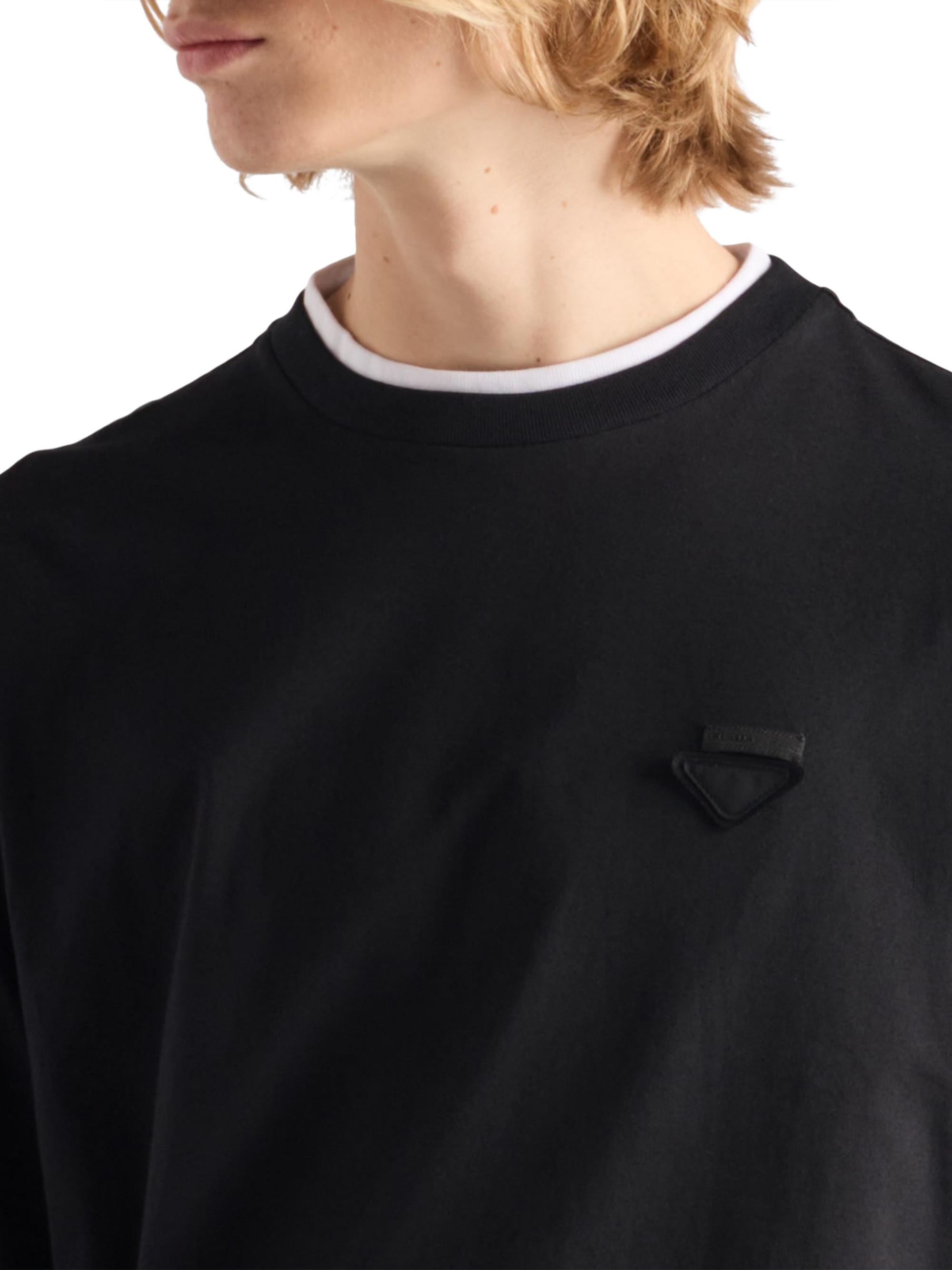 Prada Long-Sleeved Cotton T-Shirt | Saks Fifth Avenue