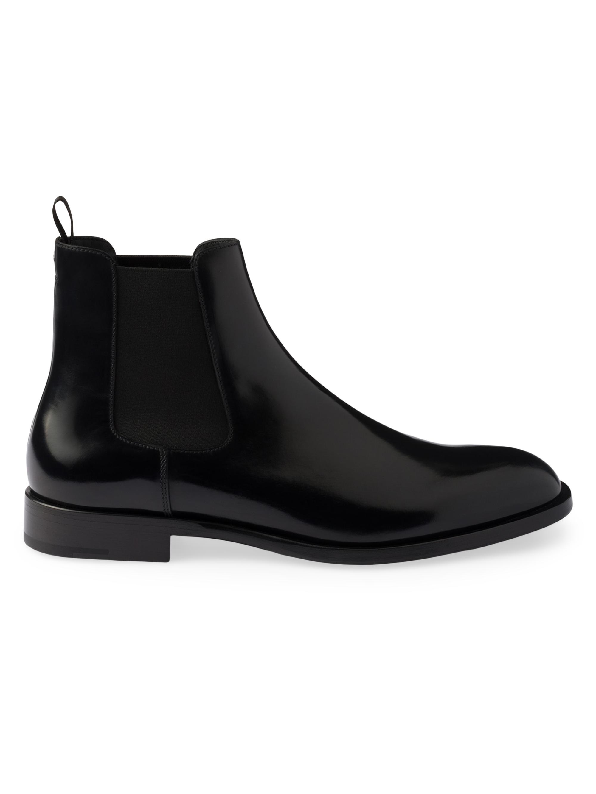 Prada Leather Chelsea Boots | Saks Fifth Avenue