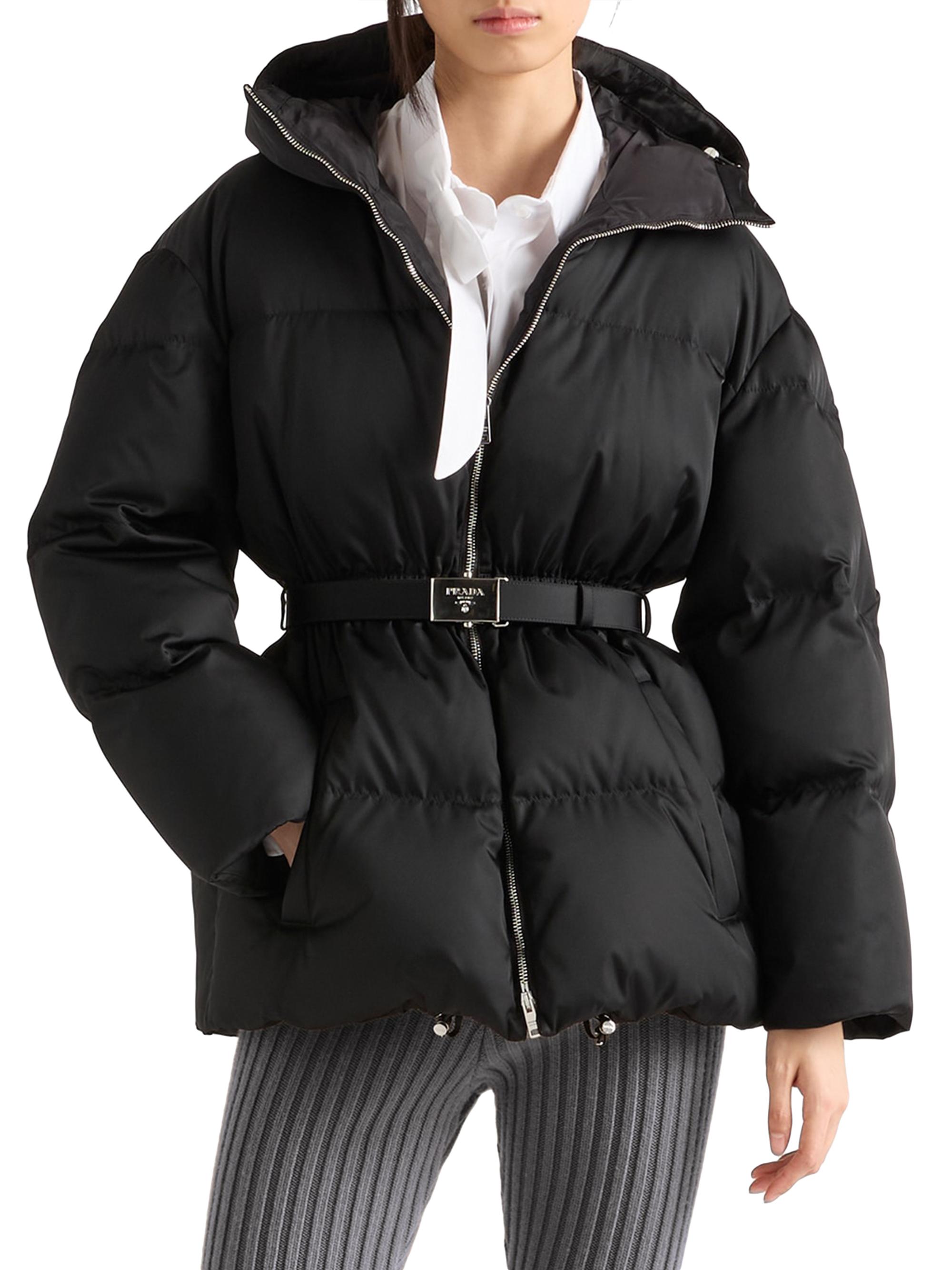 Prada Re-Nylon Hooded Down Jacket | Saks Fifth Avenue