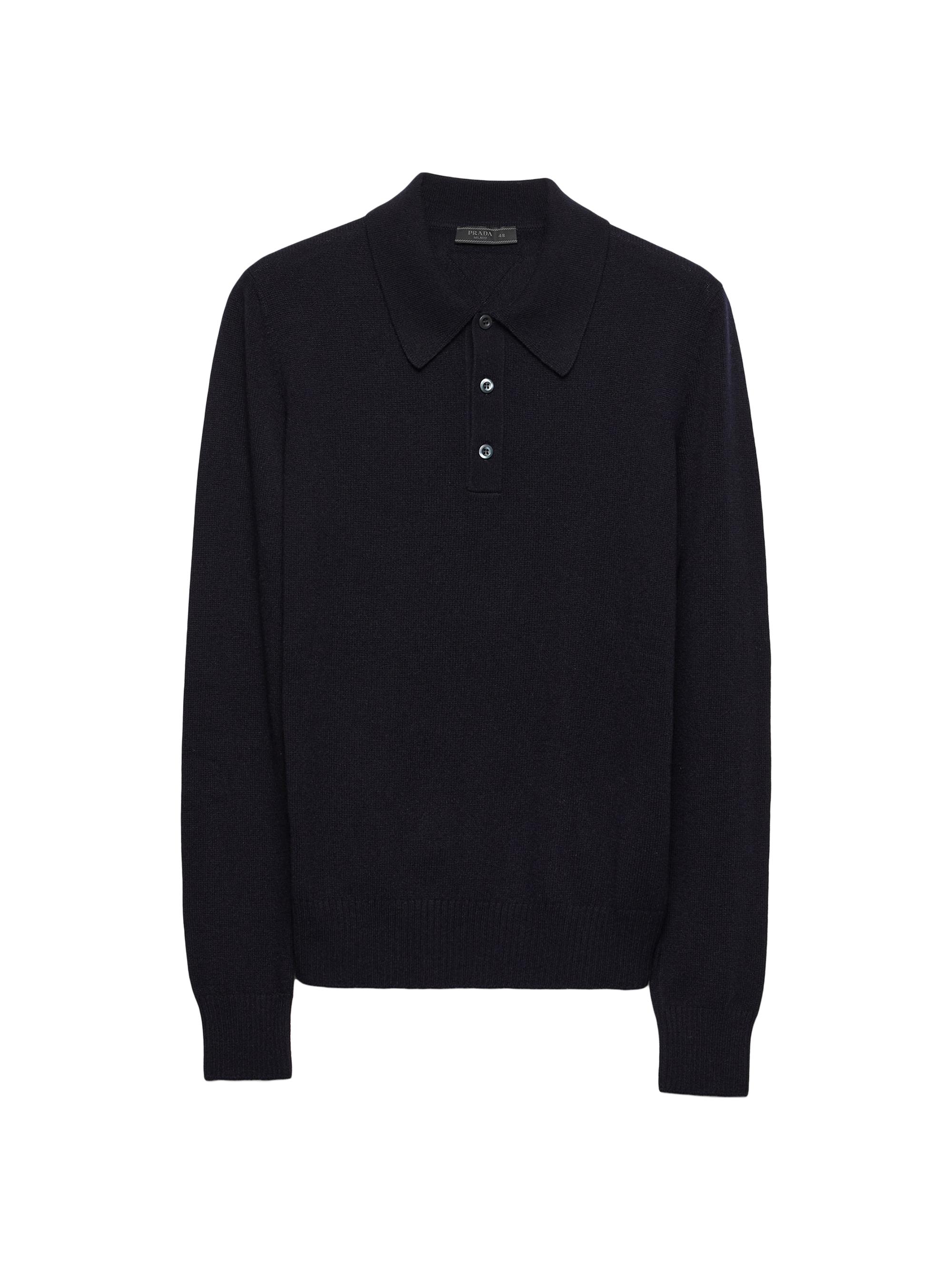 Prada Long Sleeved Cotton Polo Shirt | Saks Fifth Avenue